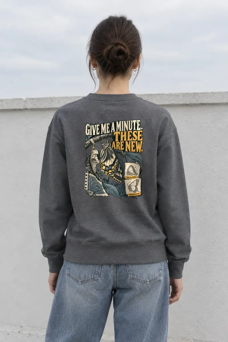 "Give Me A Minute" Heavy Blend Unisex Crewneck Sweatshirt