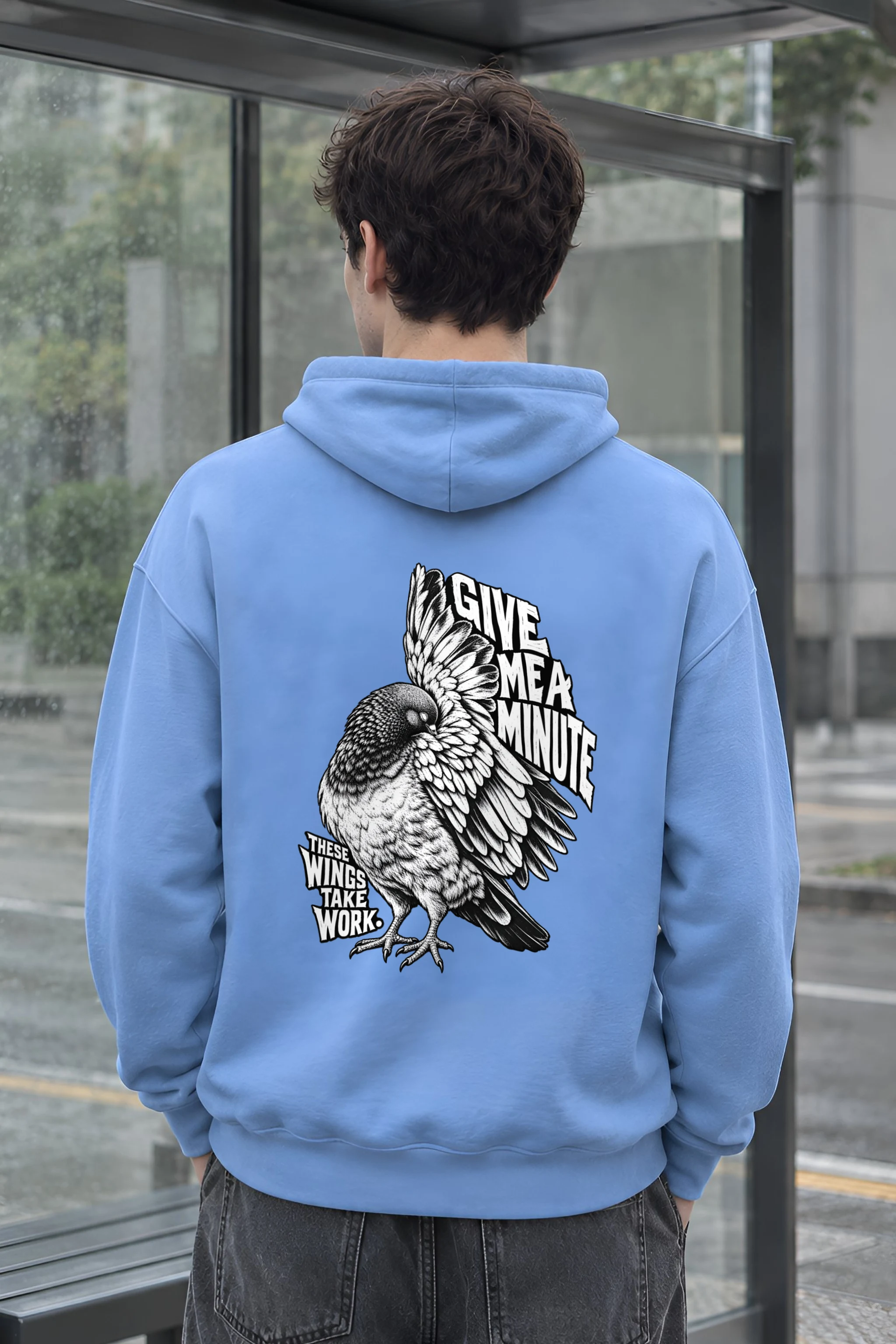 "Give Me A Minute" Heavy Blend Unisex Pullover Hoodie