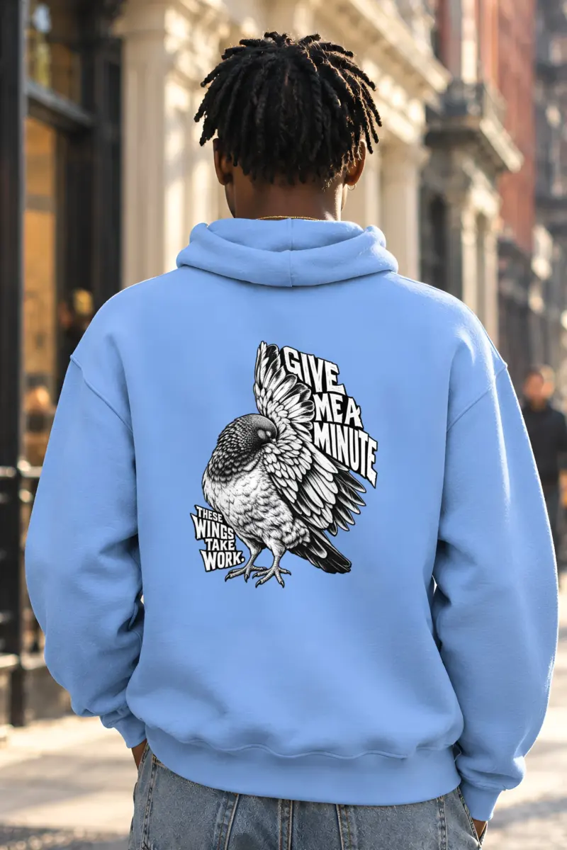 "Give Me A Minute" Heavy Blend Unisex Pullover Hoodie