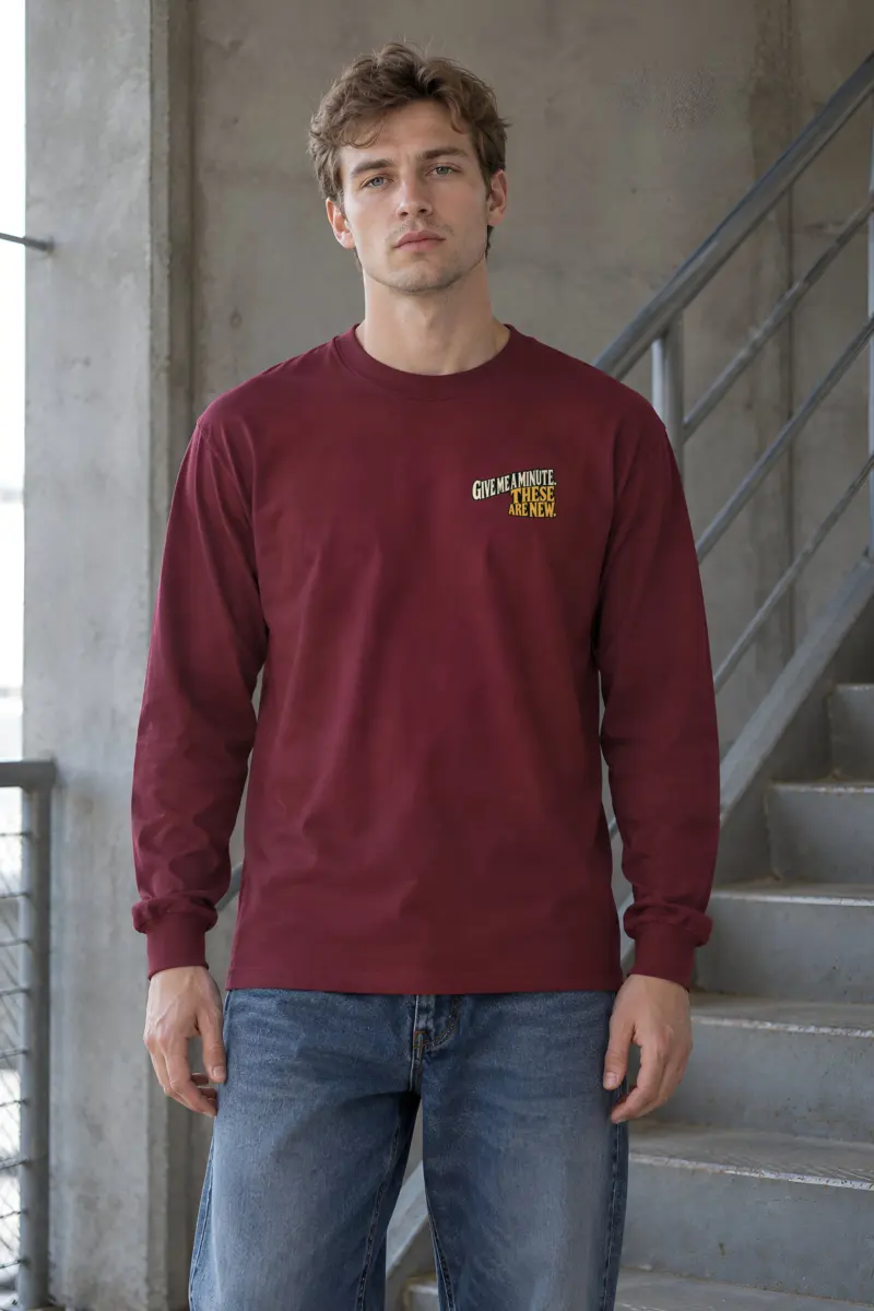 "Give Me a Minute" Unisex Longsleeve T-shirt