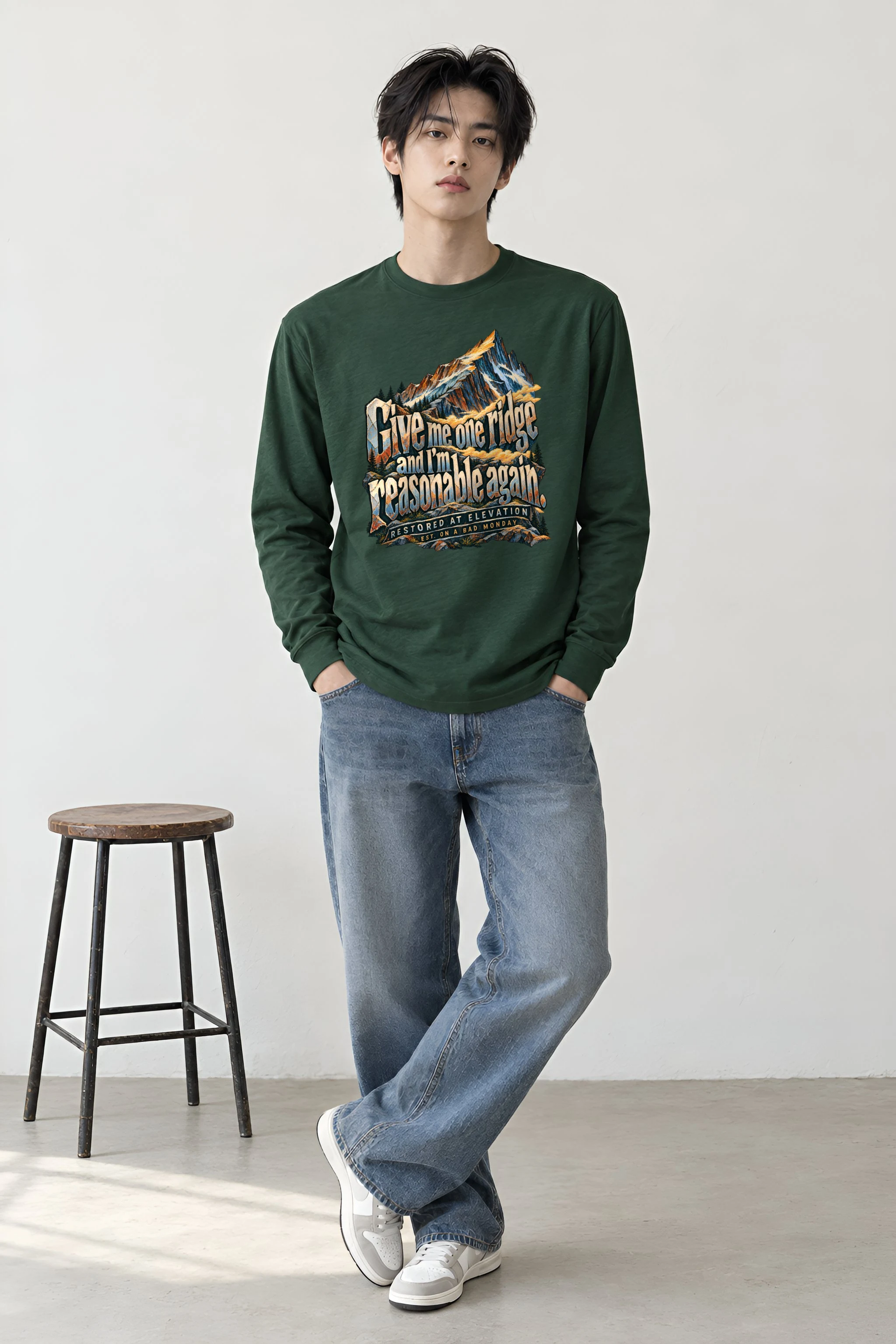 "Give Me One Ridge" Unisex Longsleeve T-shirt