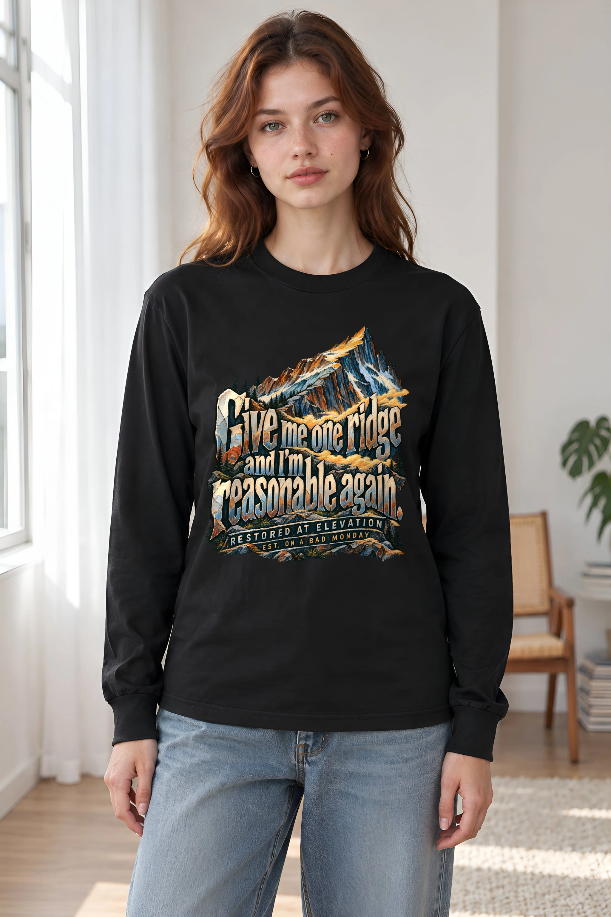 "Give Me One Ridge" Unisex Longsleeve T-shirt