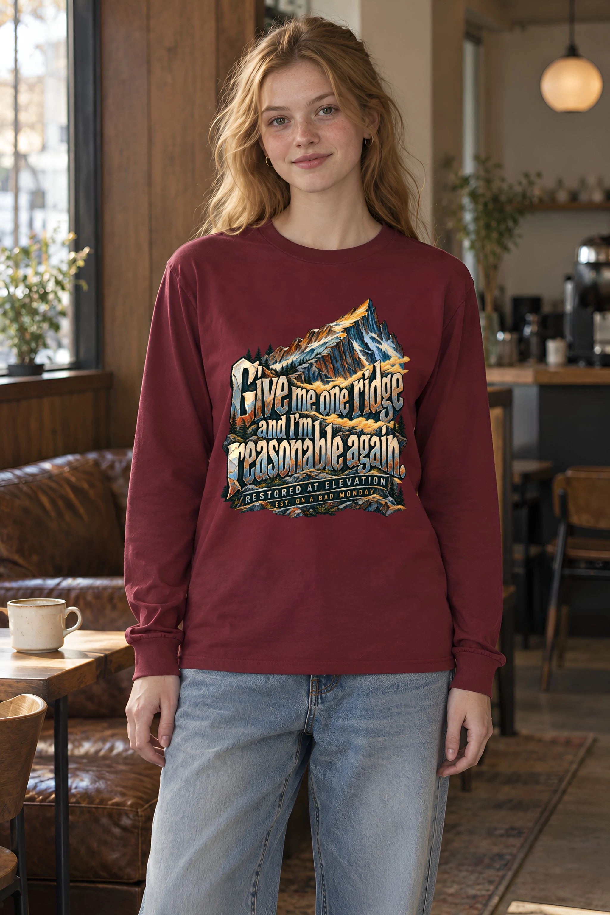 "Give Me One Ridge" Unisex Longsleeve T-shirt