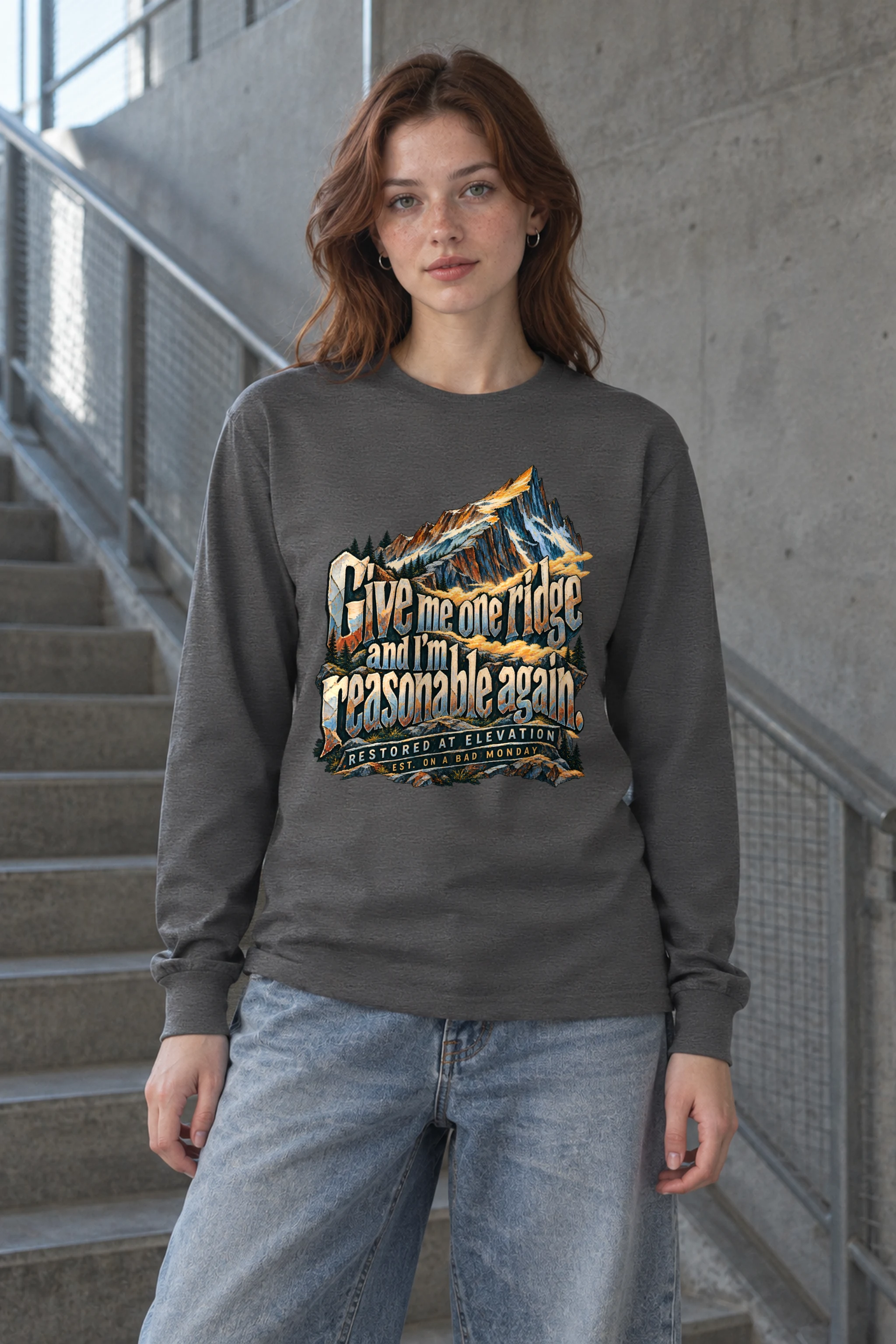 "Give Me One Ridge" Unisex Longsleeve T-shirt