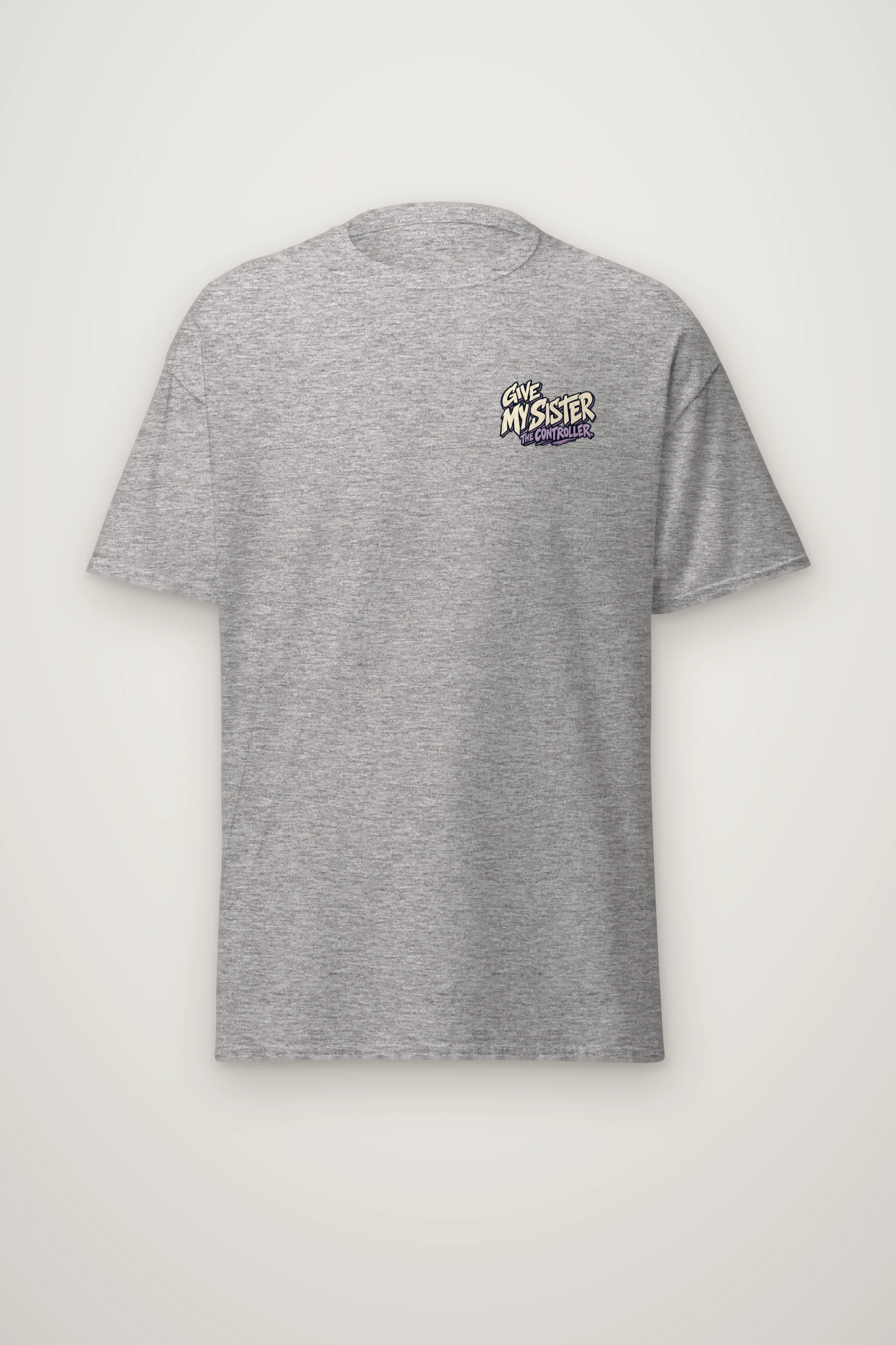 "Give My Sister the Controller" Heavyweight Unisex Crewneck T-shirt