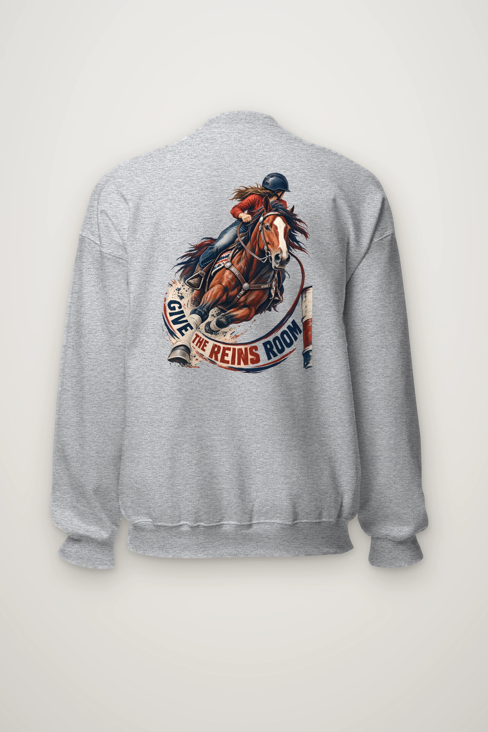 "Give the Reins Room" Heavy Blend Unisex Crewneck Sweatshirt
