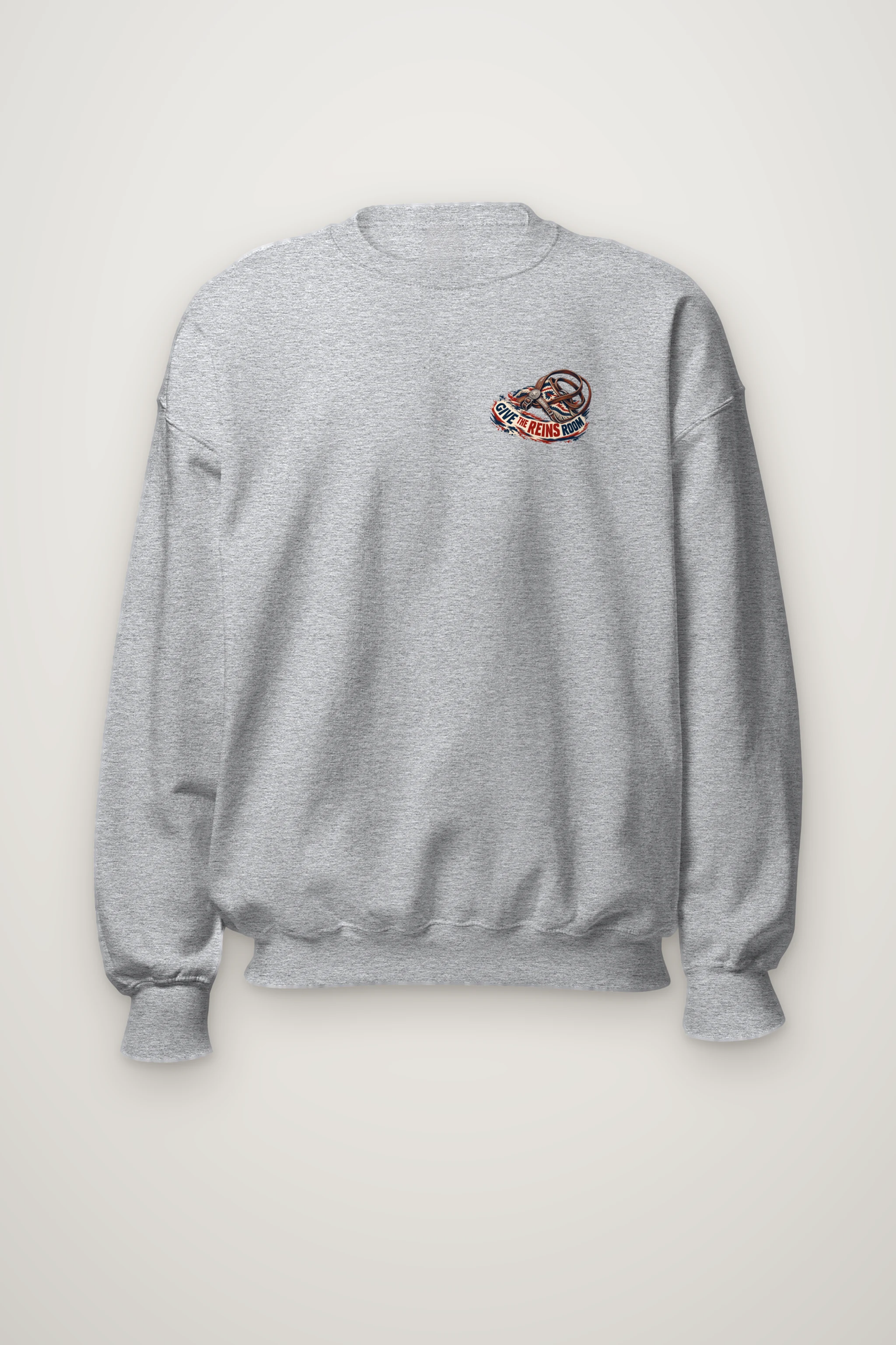 "Give the Reins Room" Heavy Blend Unisex Crewneck Sweatshirt
