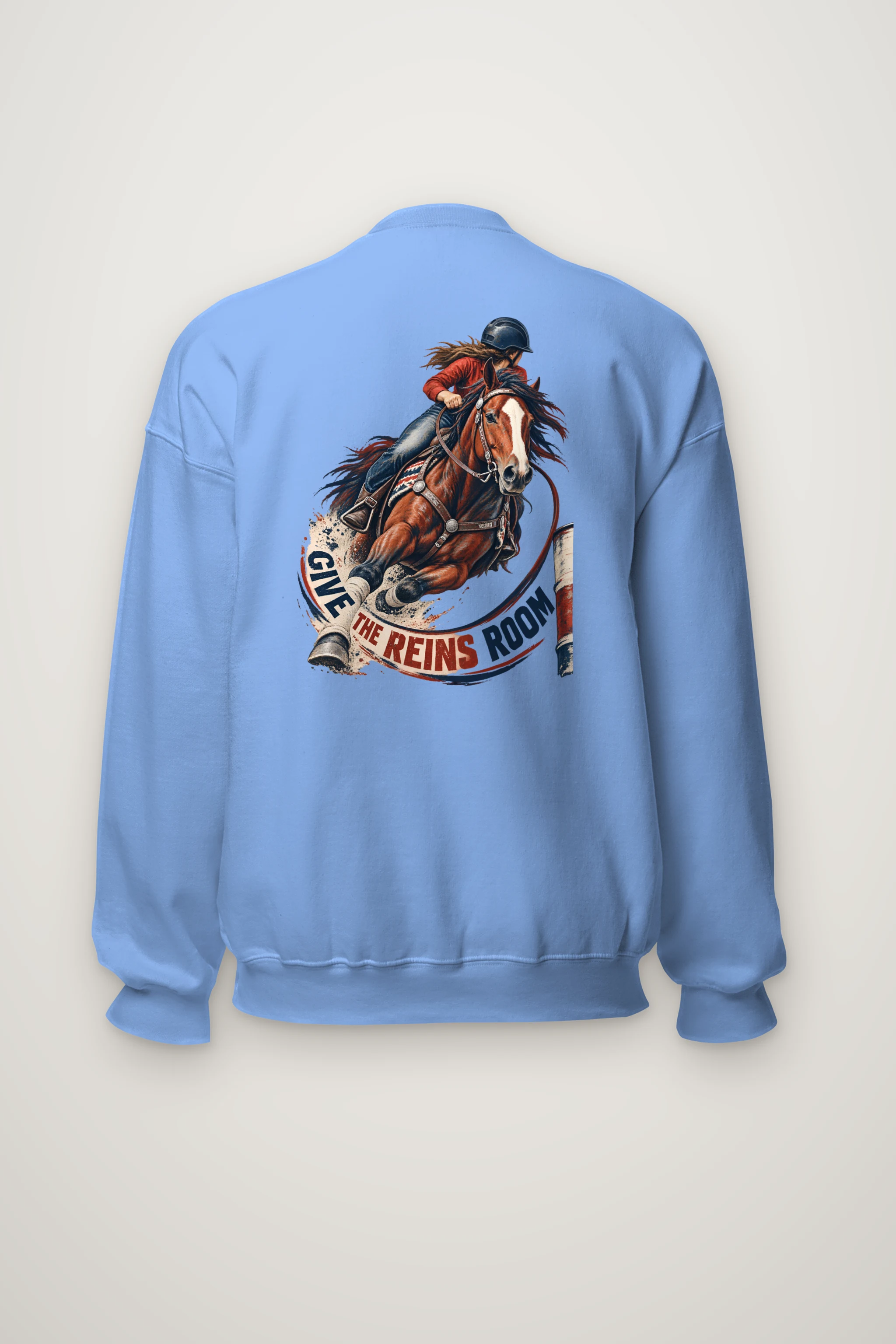 "Give the Reins Room" Heavy Blend Unisex Crewneck Sweatshirt