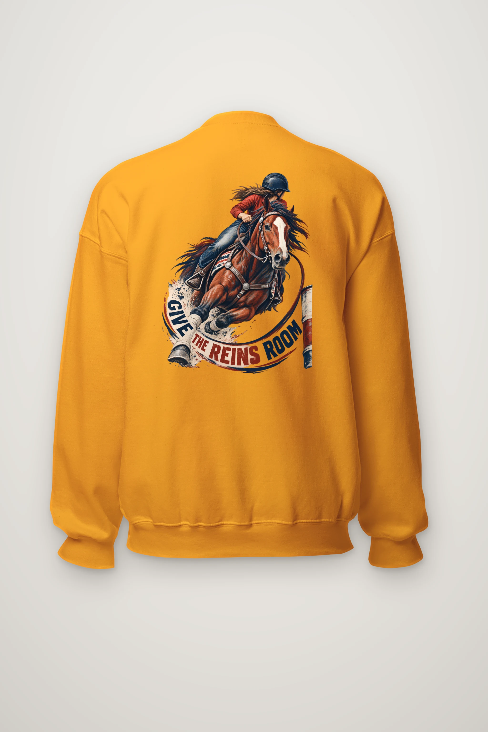 "Give the Reins Room" Heavy Blend Unisex Crewneck Sweatshirt
