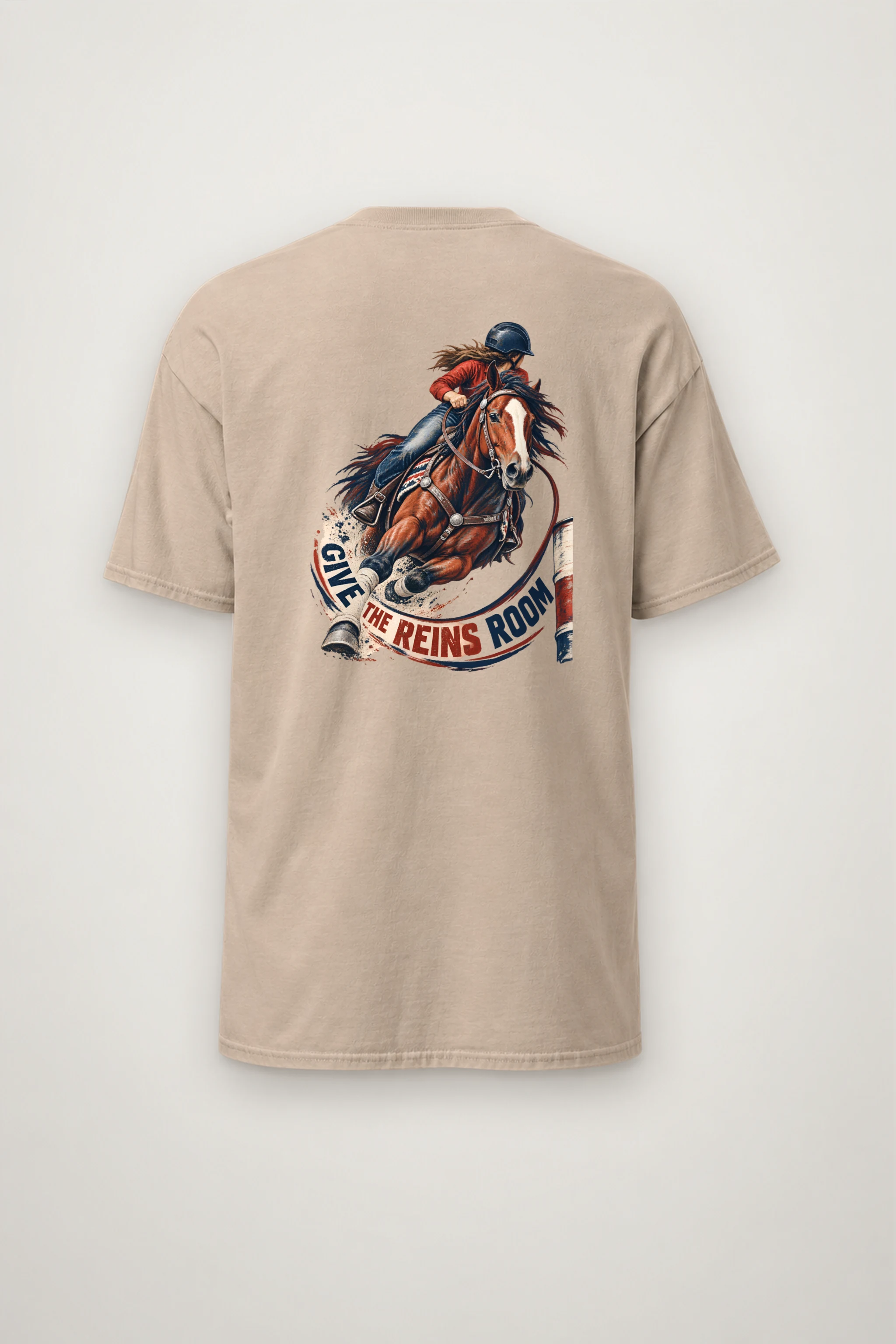"Give the Reins Room" Heavyweight Unisex Crewneck T-shirt