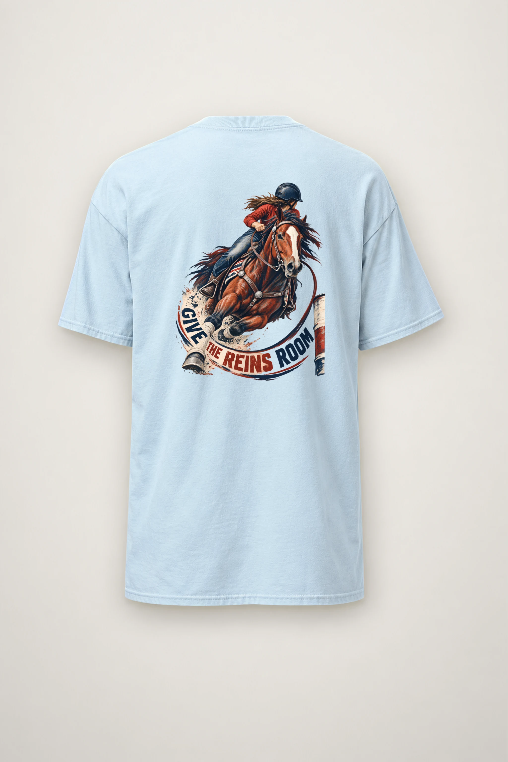 "Give the Reins Room" Heavyweight Unisex Crewneck T-shirt