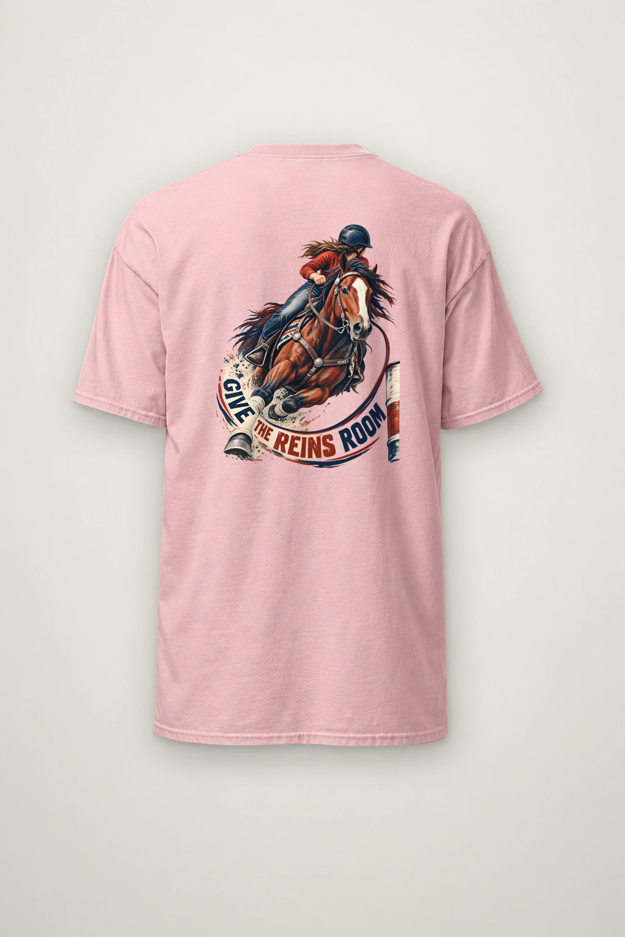 "Give the Reins Room" Heavyweight Unisex Crewneck T-shirt