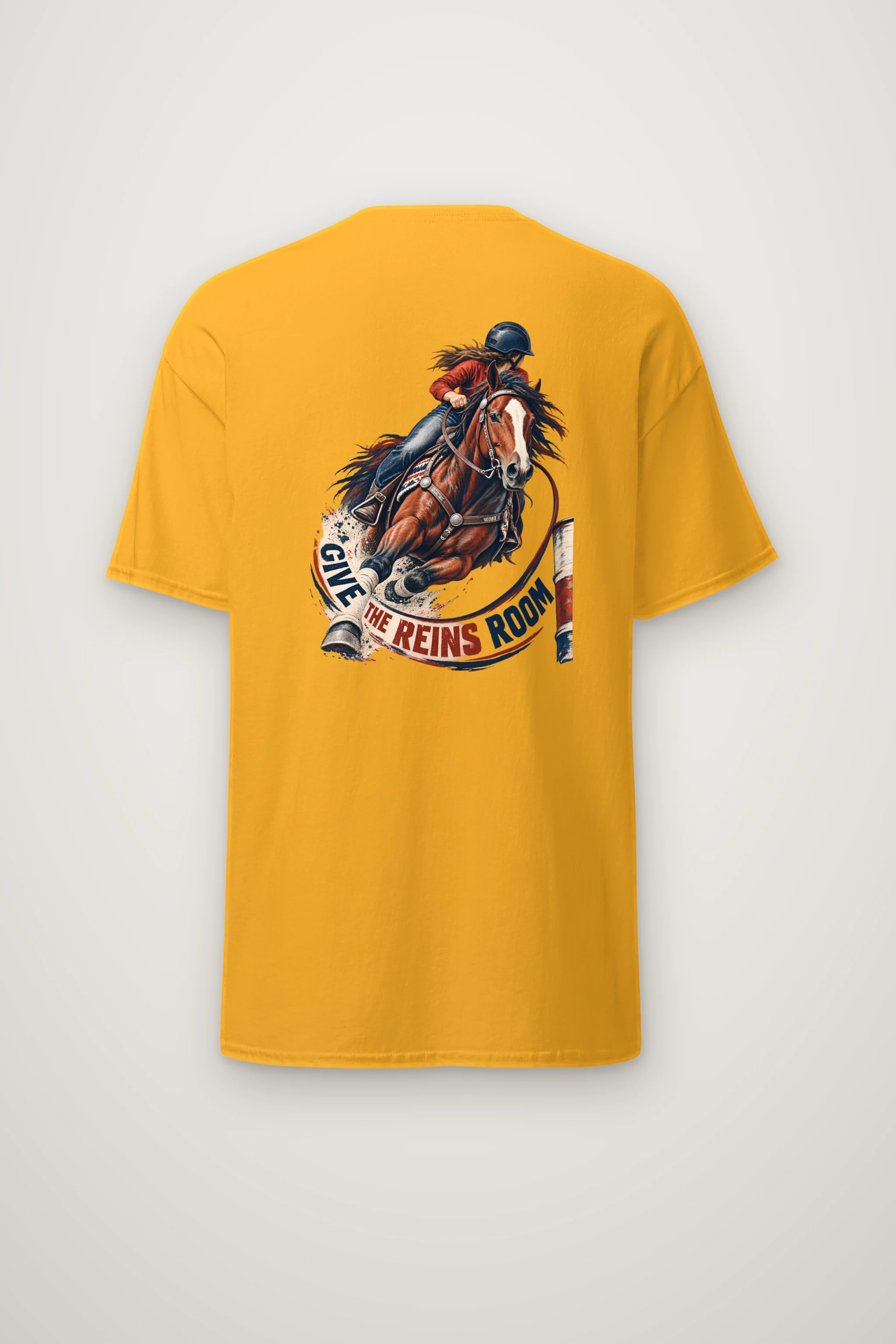"Give the Reins Room" Heavyweight Unisex Crewneck T-shirt
