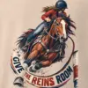 "Give the Reins Room" Men's Oversized Heavyweight Crewneck T-Shirt