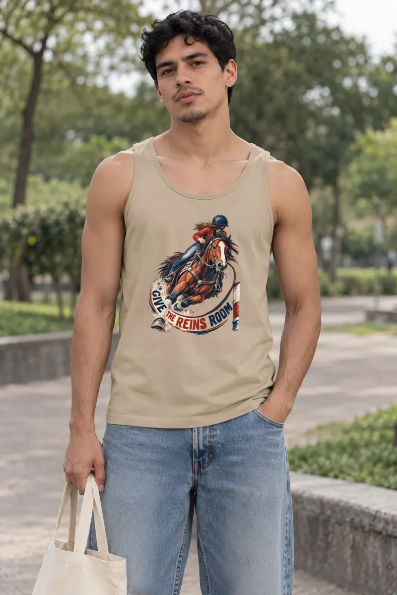 "Give the Reins Room" Unisex Jersey Tank