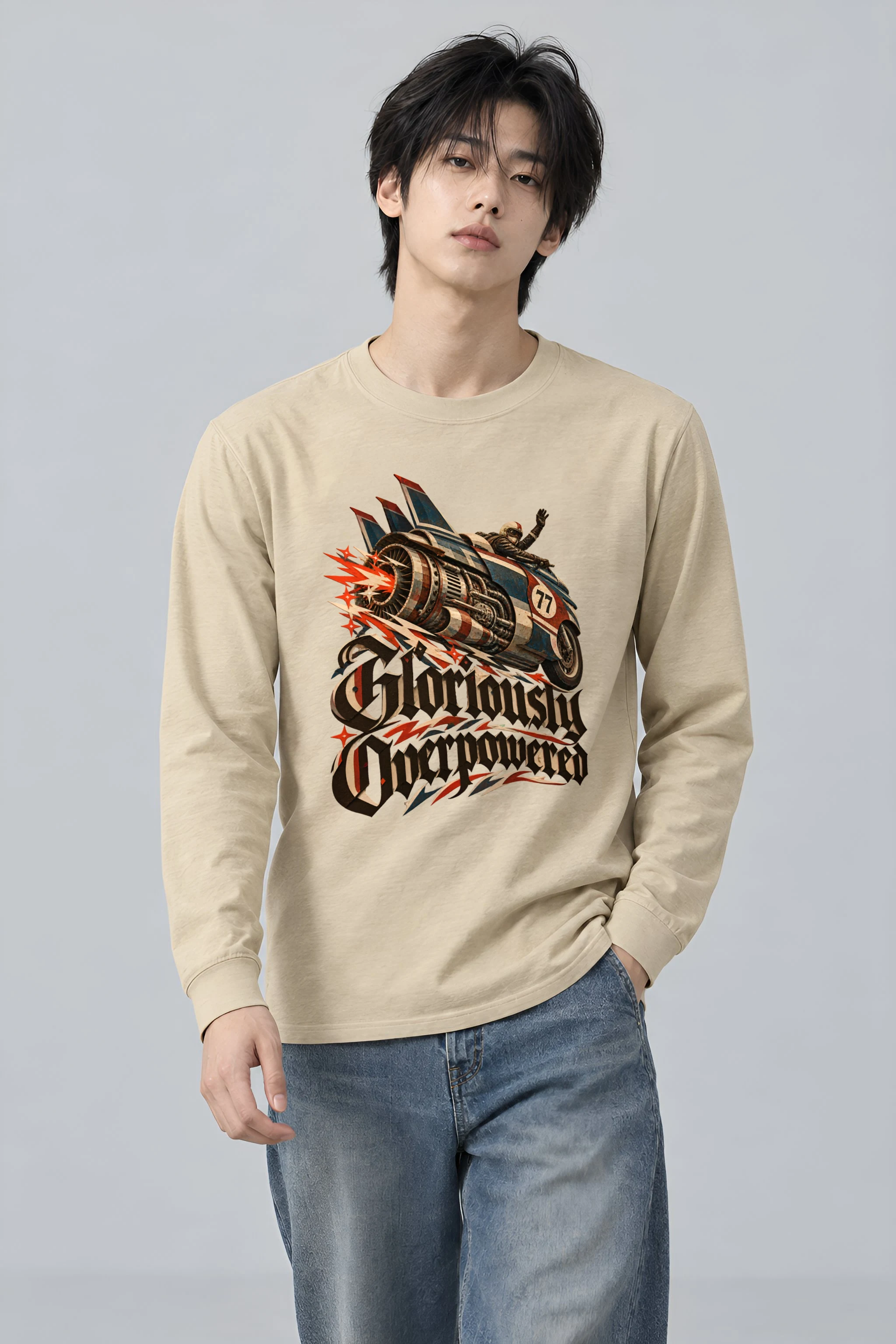 "Gloriously Overpowered" Unisex Longsleeve T-shirt