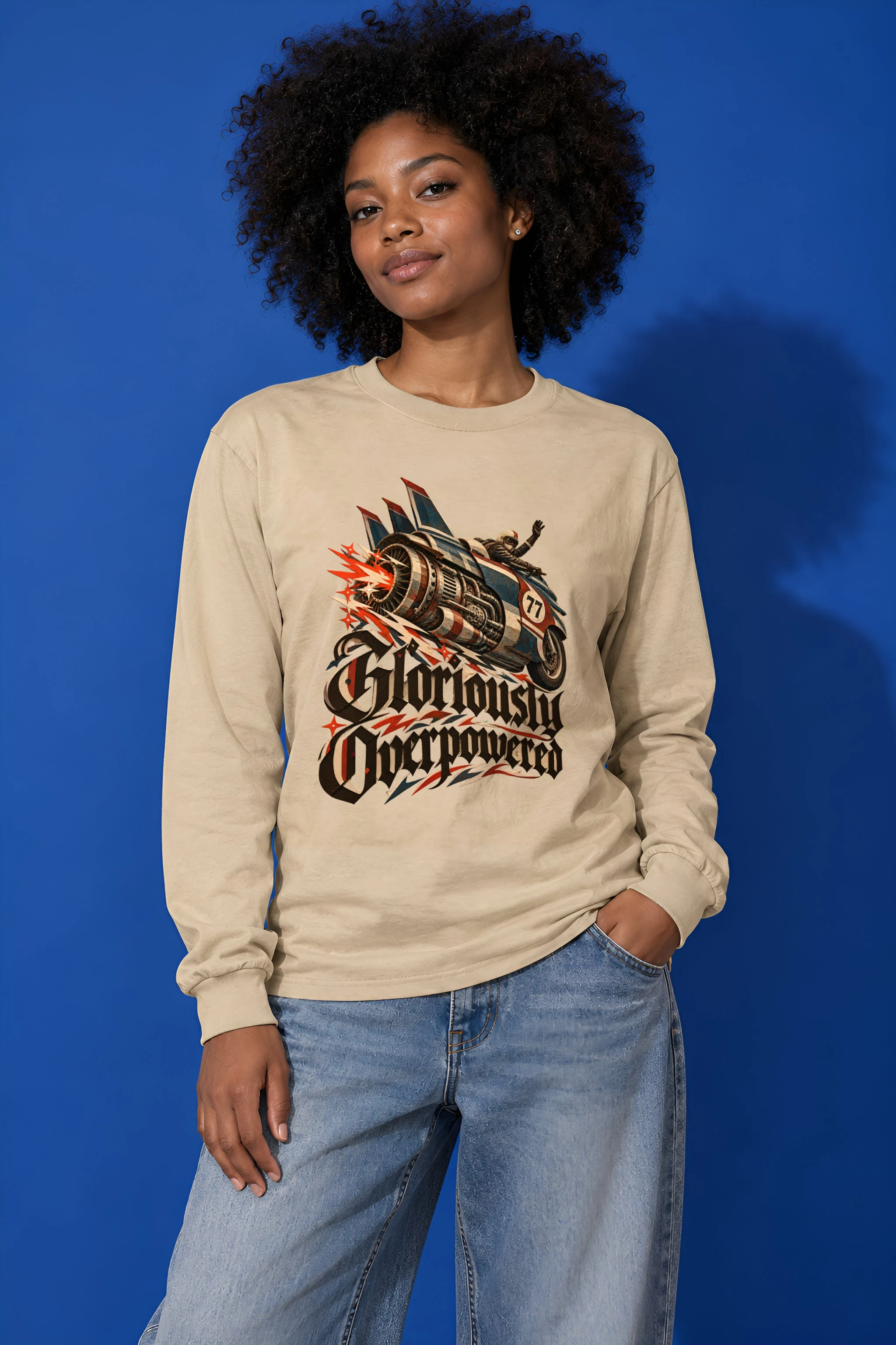 "Gloriously Overpowered" Unisex Longsleeve T-shirt
