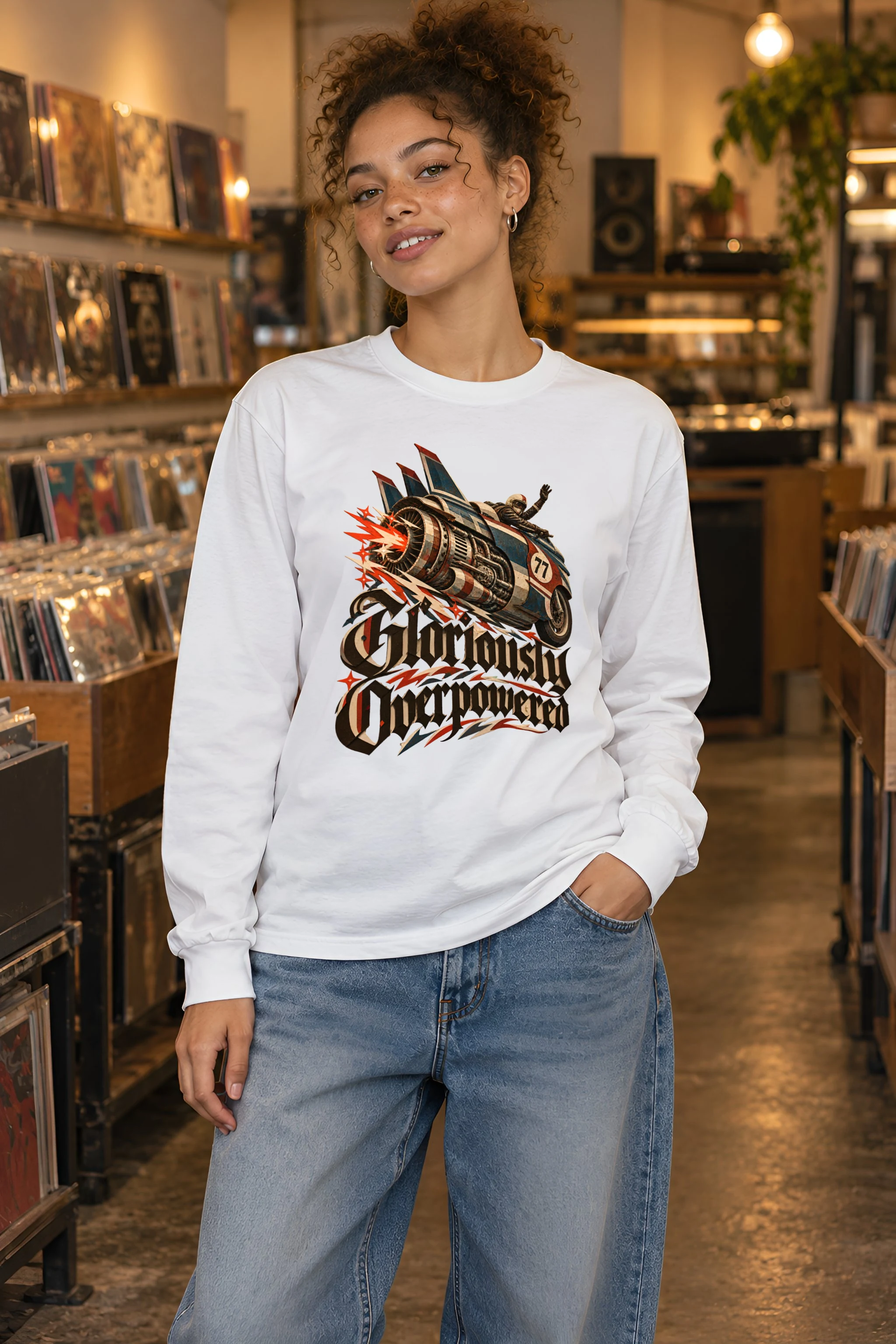 "Gloriously Overpowered" Unisex Longsleeve T-shirt