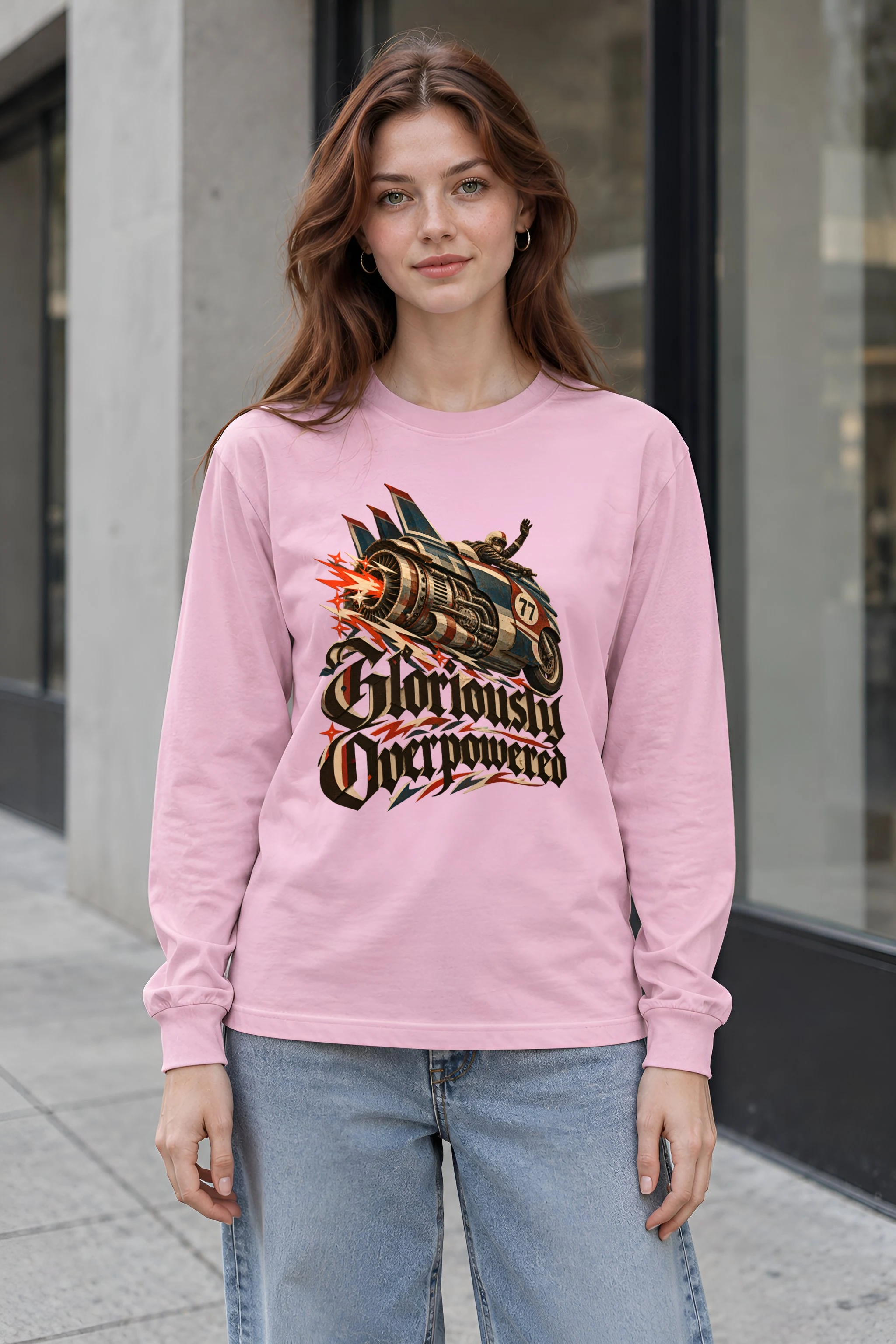"Gloriously Overpowered" Unisex Longsleeve T-shirt