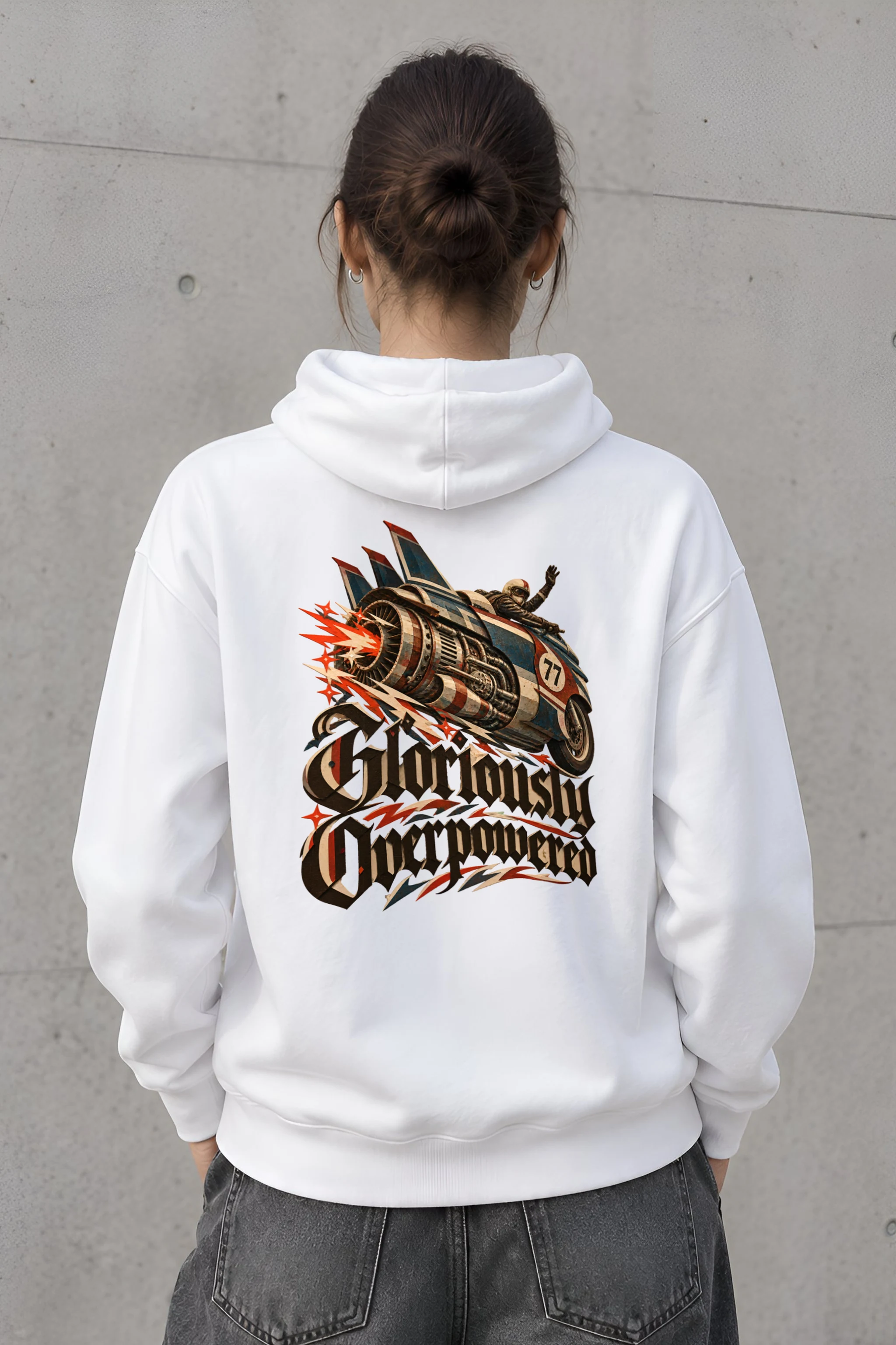 "Gloriously Overpowered" Unisex Pullover Hoodie