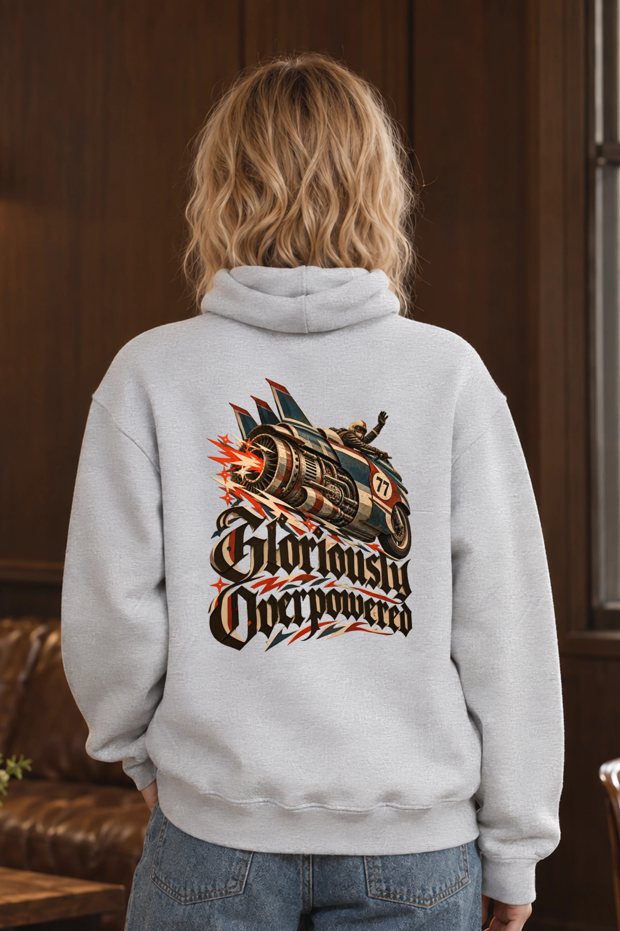 "Gloriously Overpowered" Unisex Pullover Hoodie
