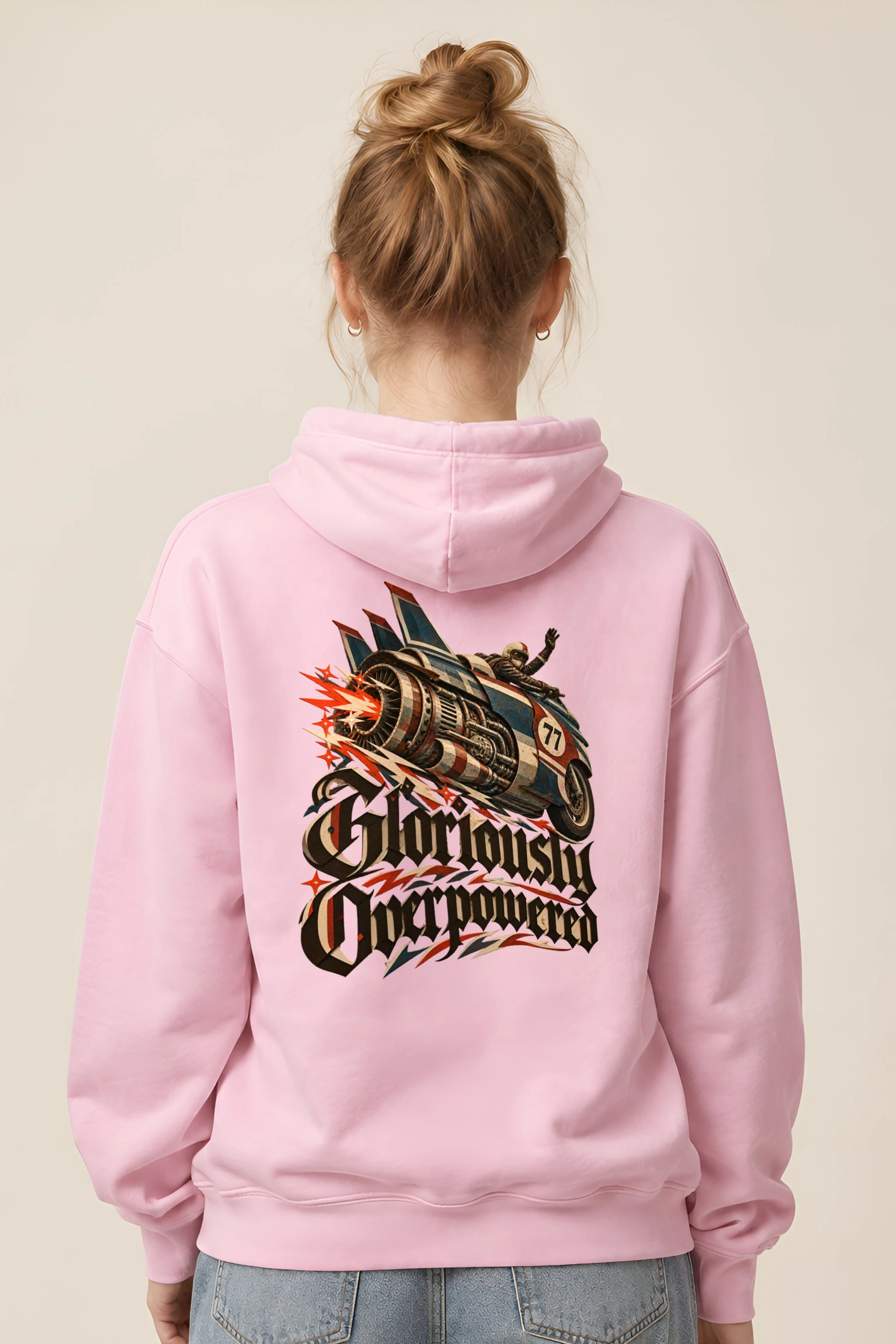"Gloriously Overpowered" Unisex Pullover Hoodie
