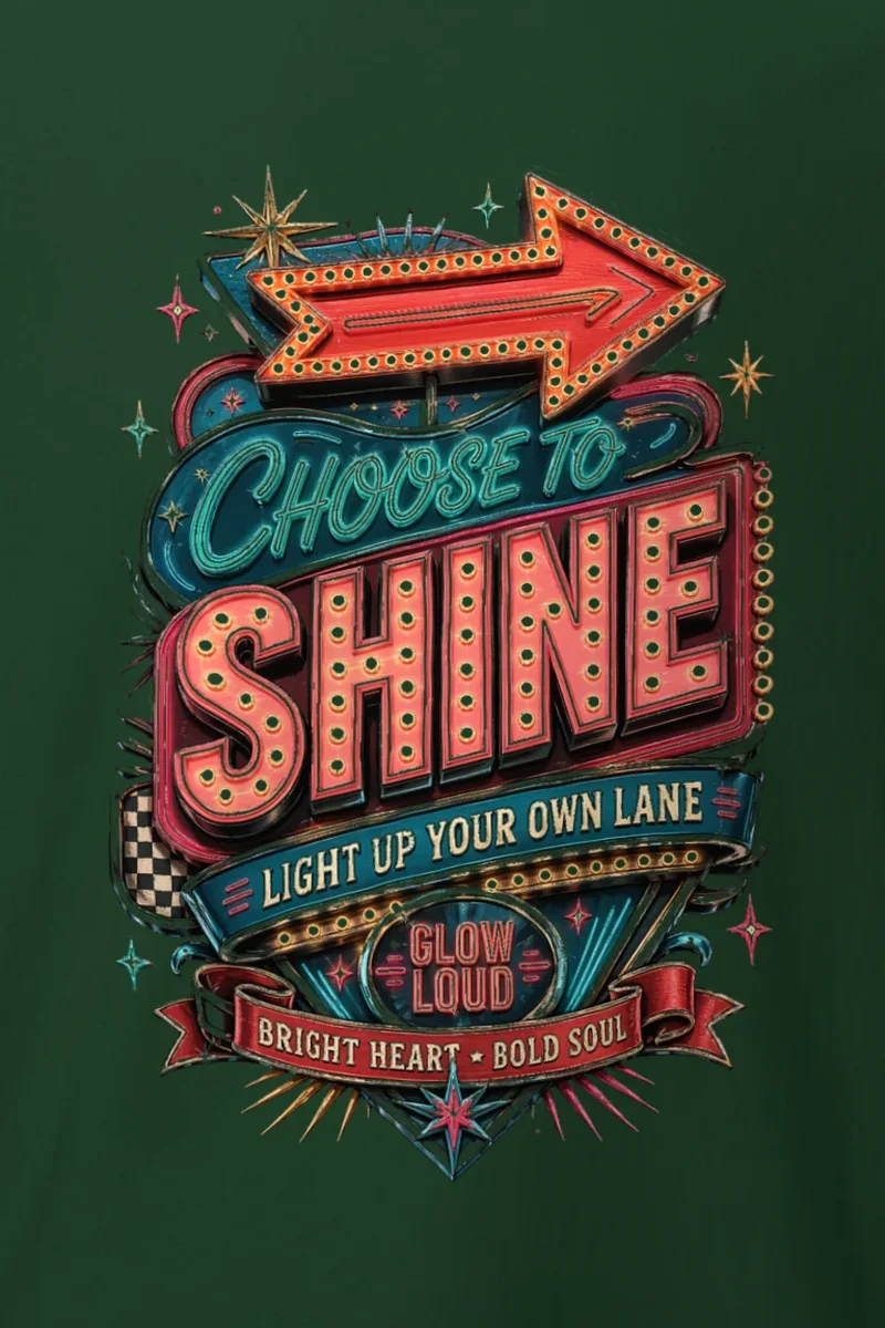 "Glow Loud" Heavyweight Unisex Crewneck T-shirt