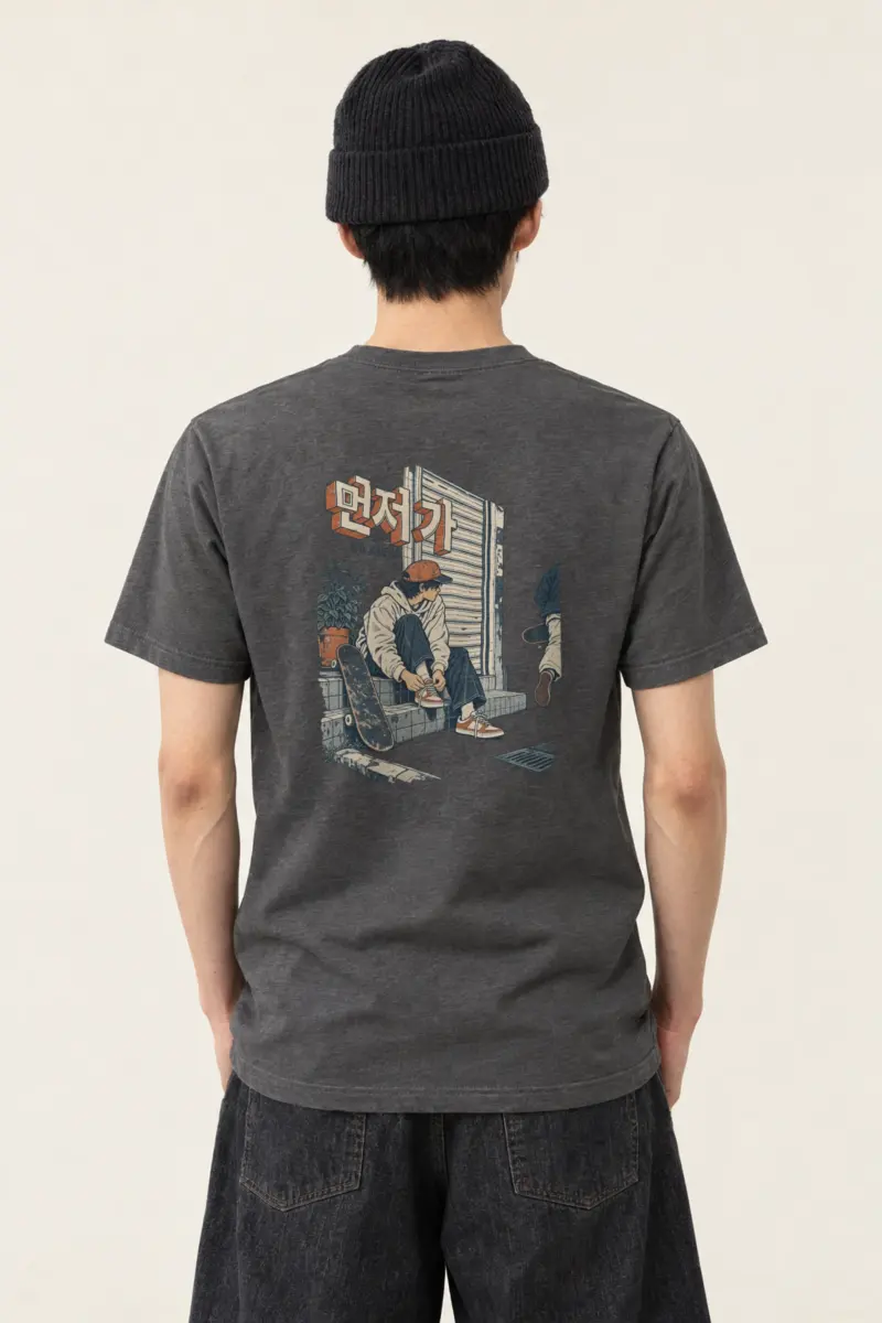 "Go Ahead" Heavyweight Unisex Crewneck T-shirt