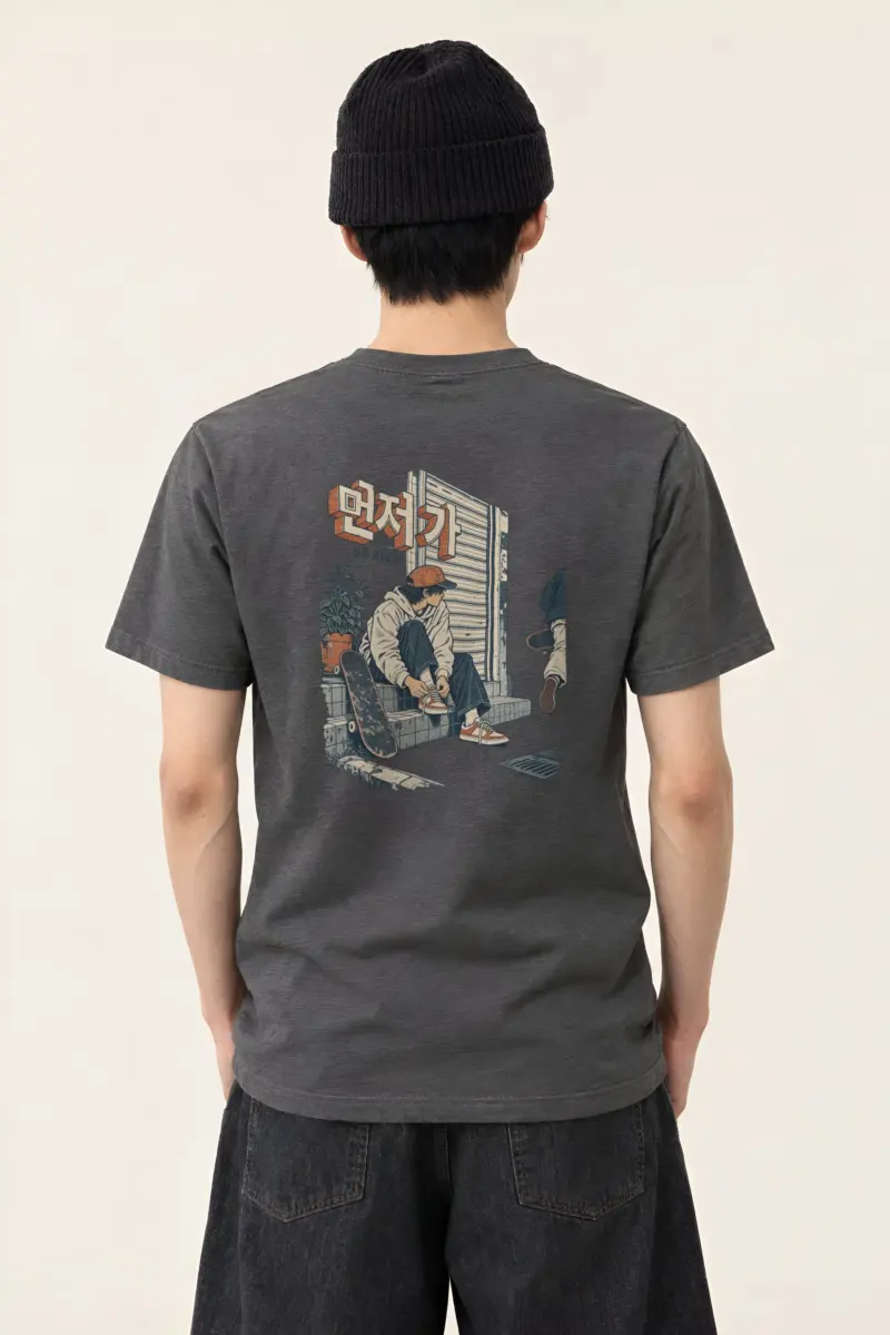 "Go Ahead" Heavyweight Unisex Crewneck T-shirt