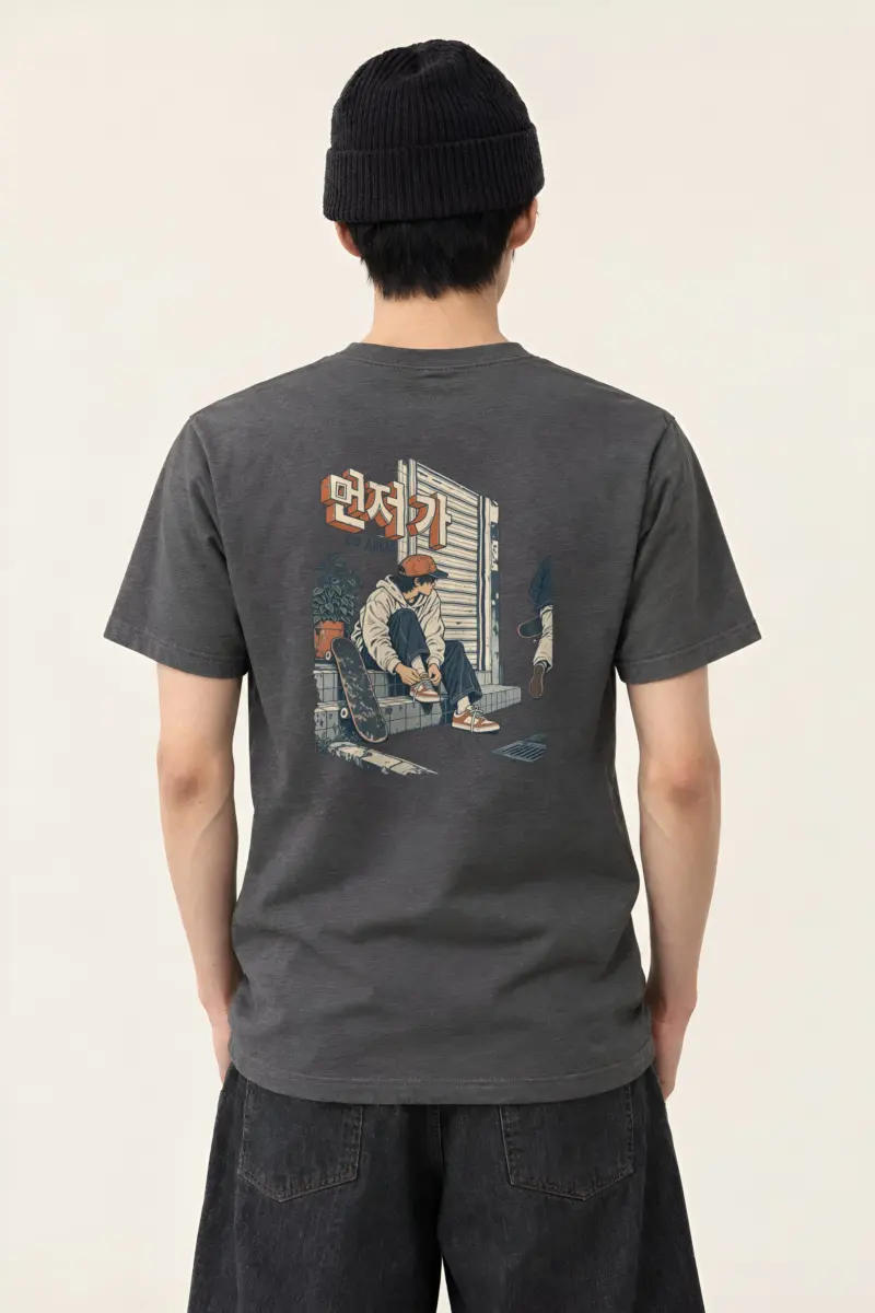 "Go Ahead" Heavyweight Unisex Crewneck T-shirt