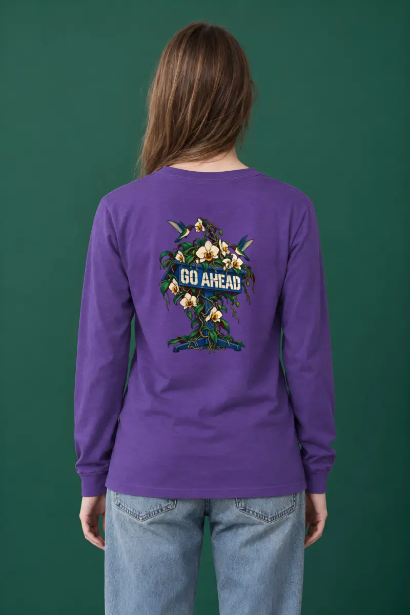 "Go Ahead" Unisex Longsleeve T-shirt
