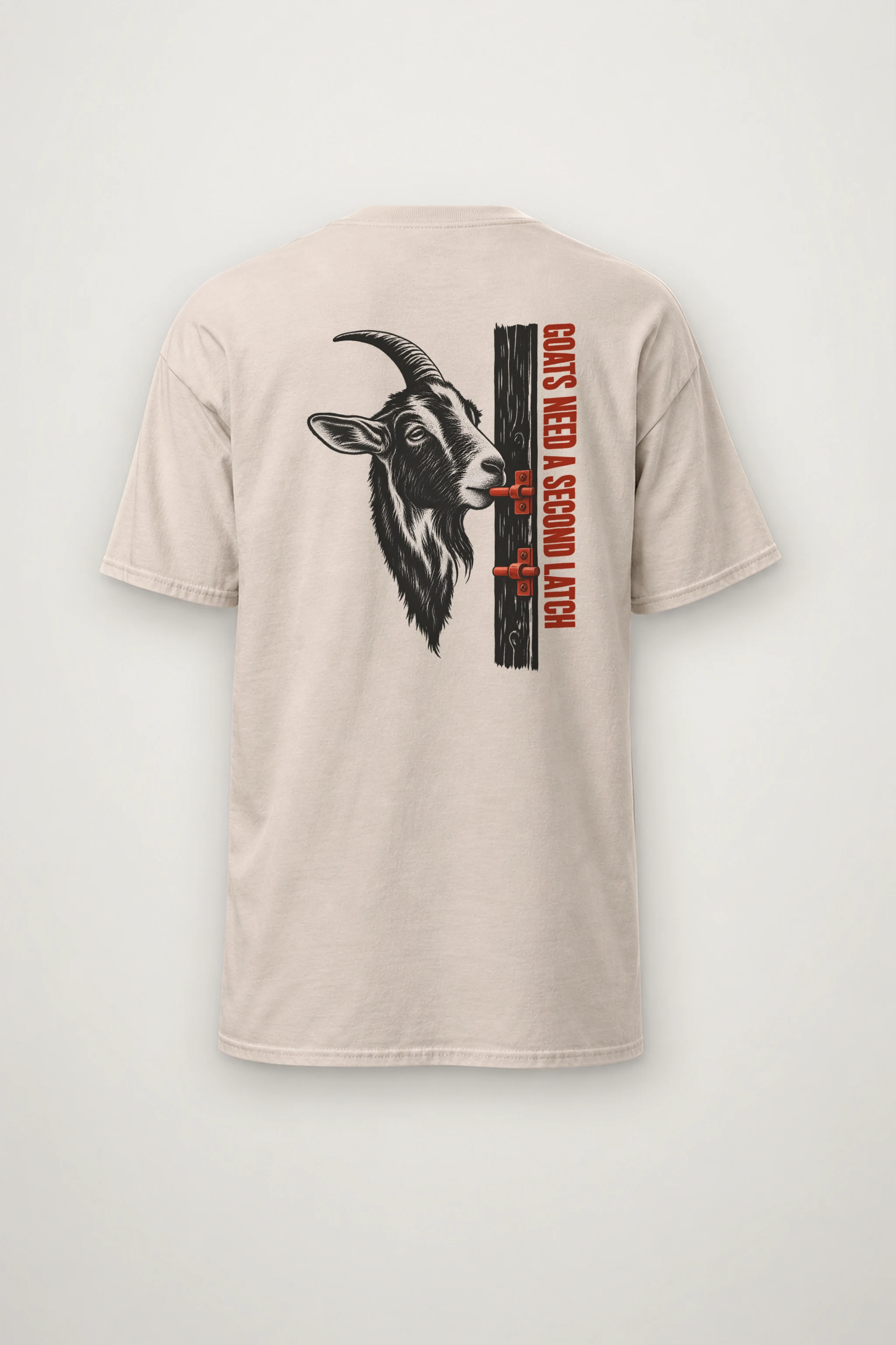 "Goats Need A Second Latch" Heavyweight Unisex Crewneck T-shirt