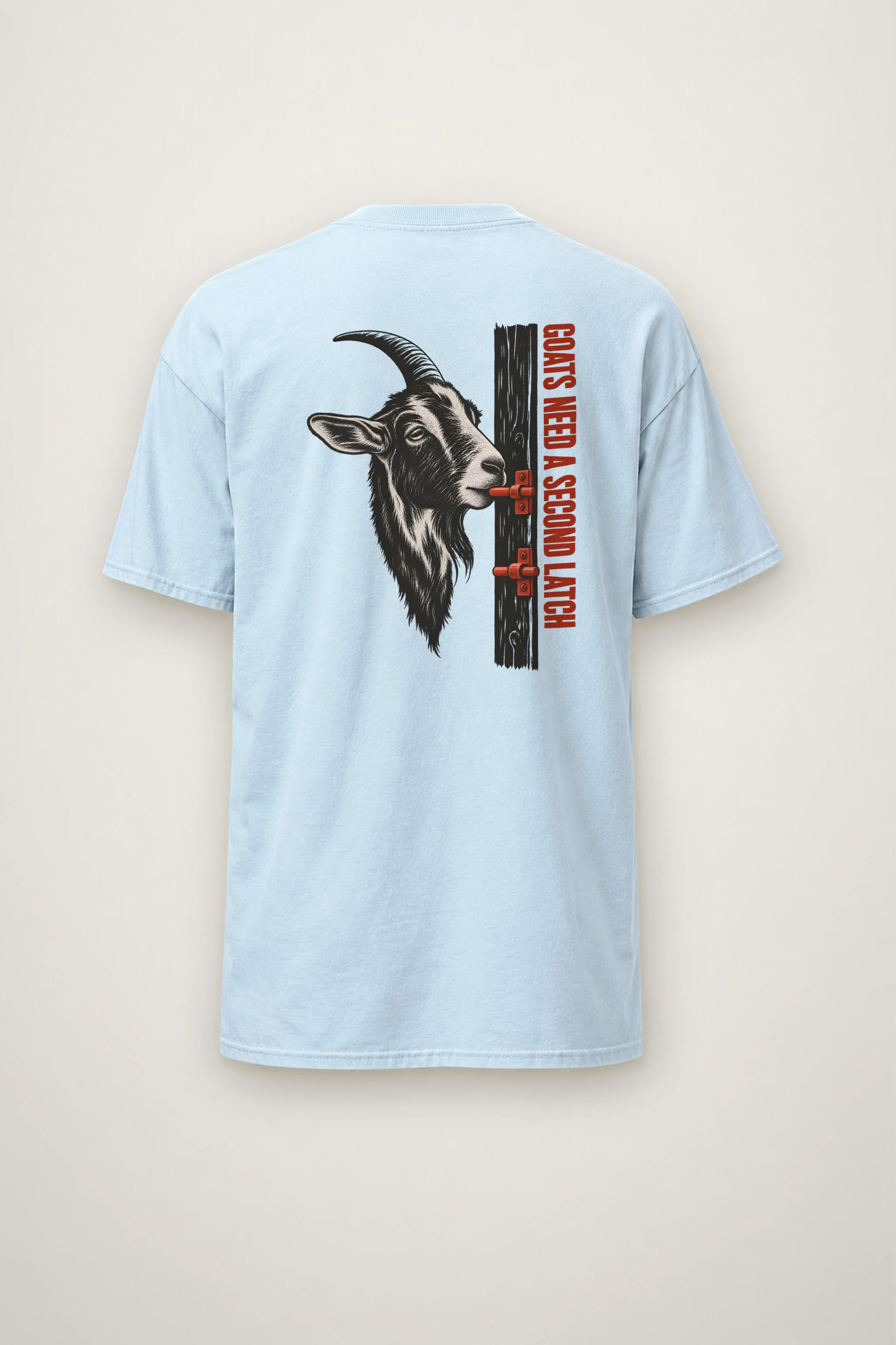 "Goats Need A Second Latch" Heavyweight Unisex Crewneck T-shirt