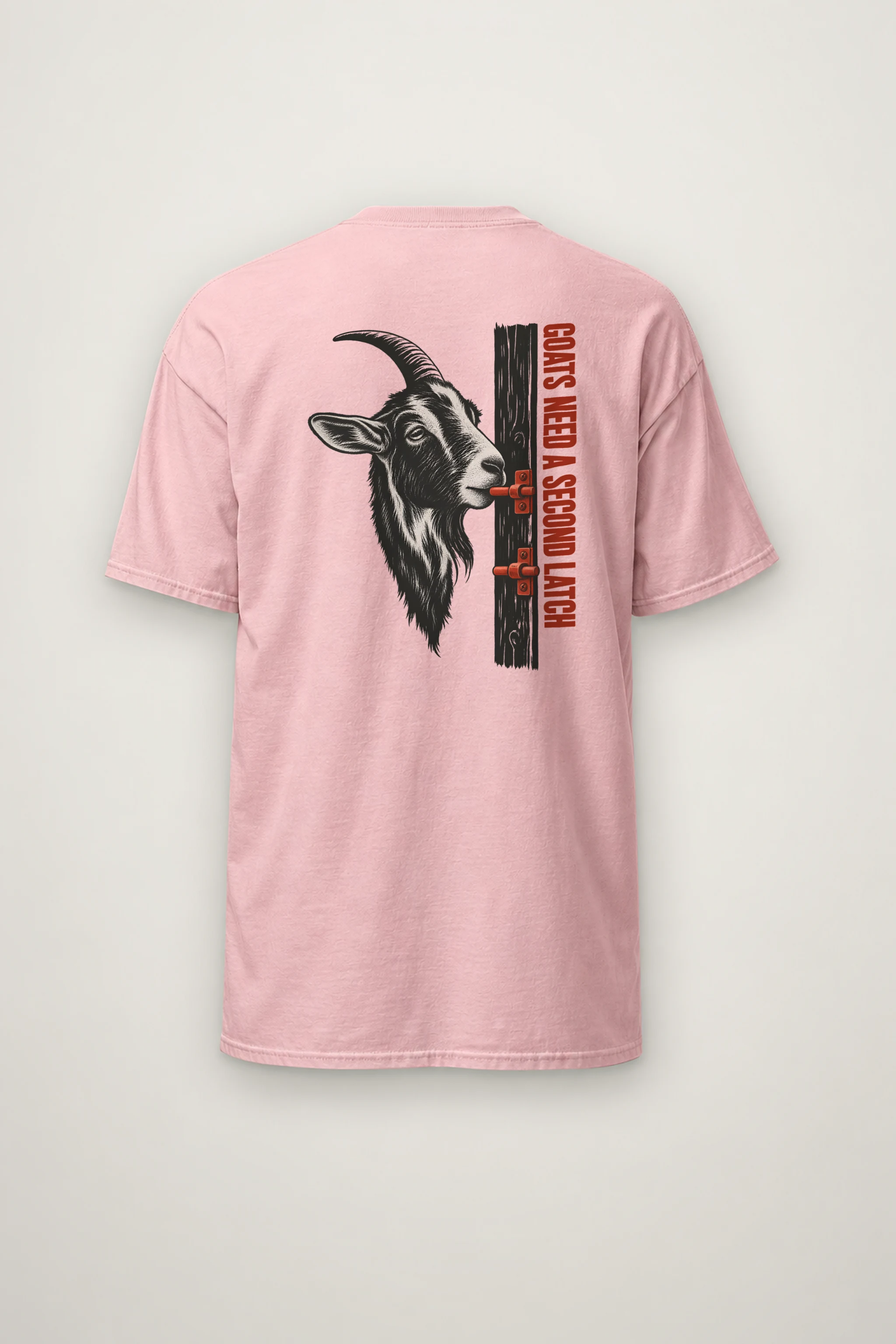 "Goats Need A Second Latch" Heavyweight Unisex Crewneck T-shirt