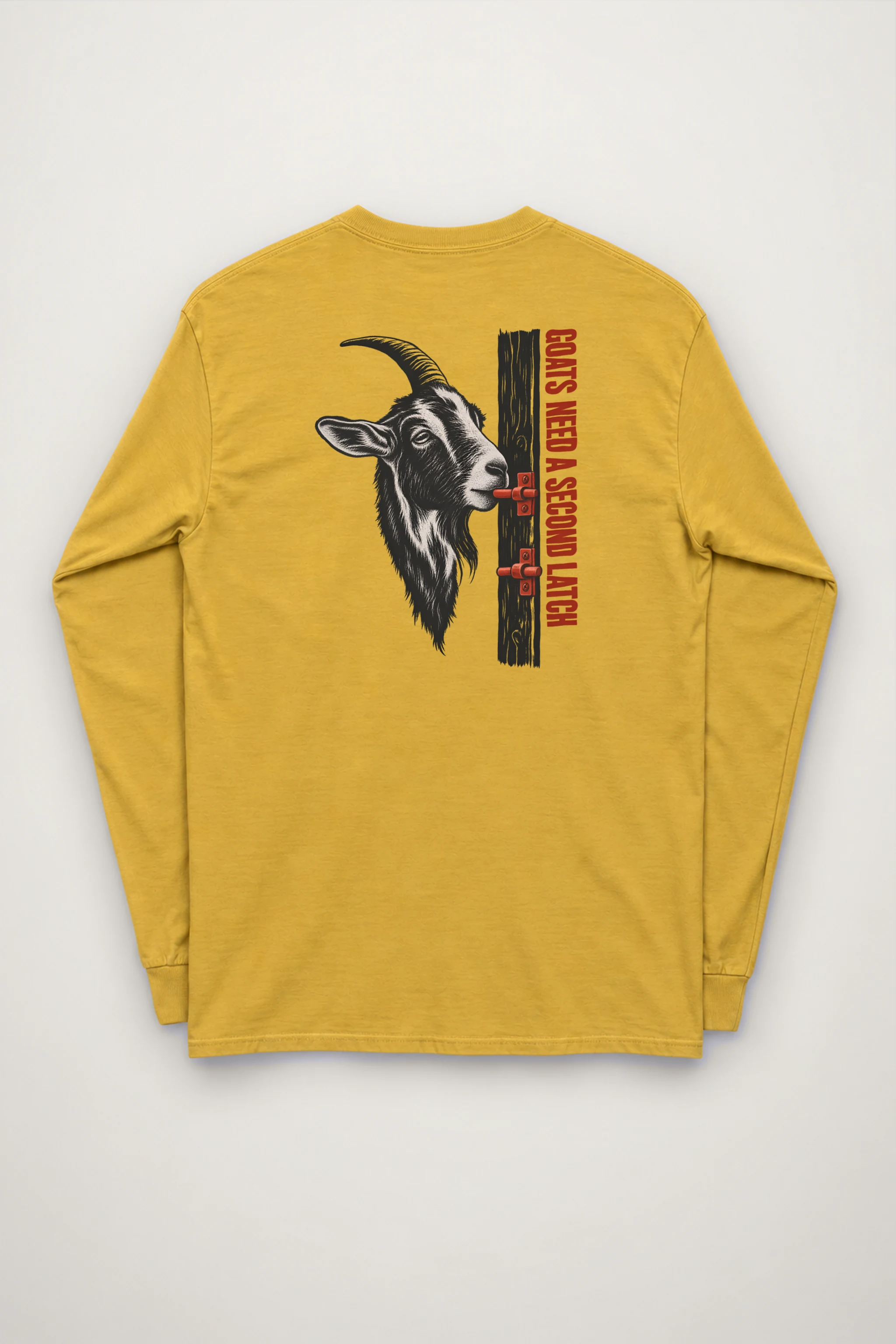 "Goats Need A Second Latch" Unisex Longsleeve T-shirt