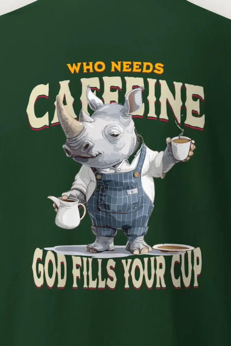 "God Fills Your Cup" Heavyweight Unisex Crewneck T-shirt