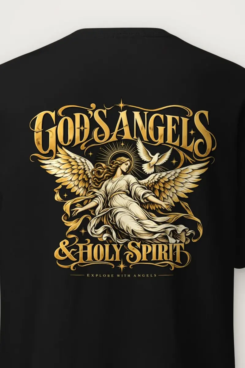 "God’s Angels" Heavyweight Unisex Crewneck T-shirt