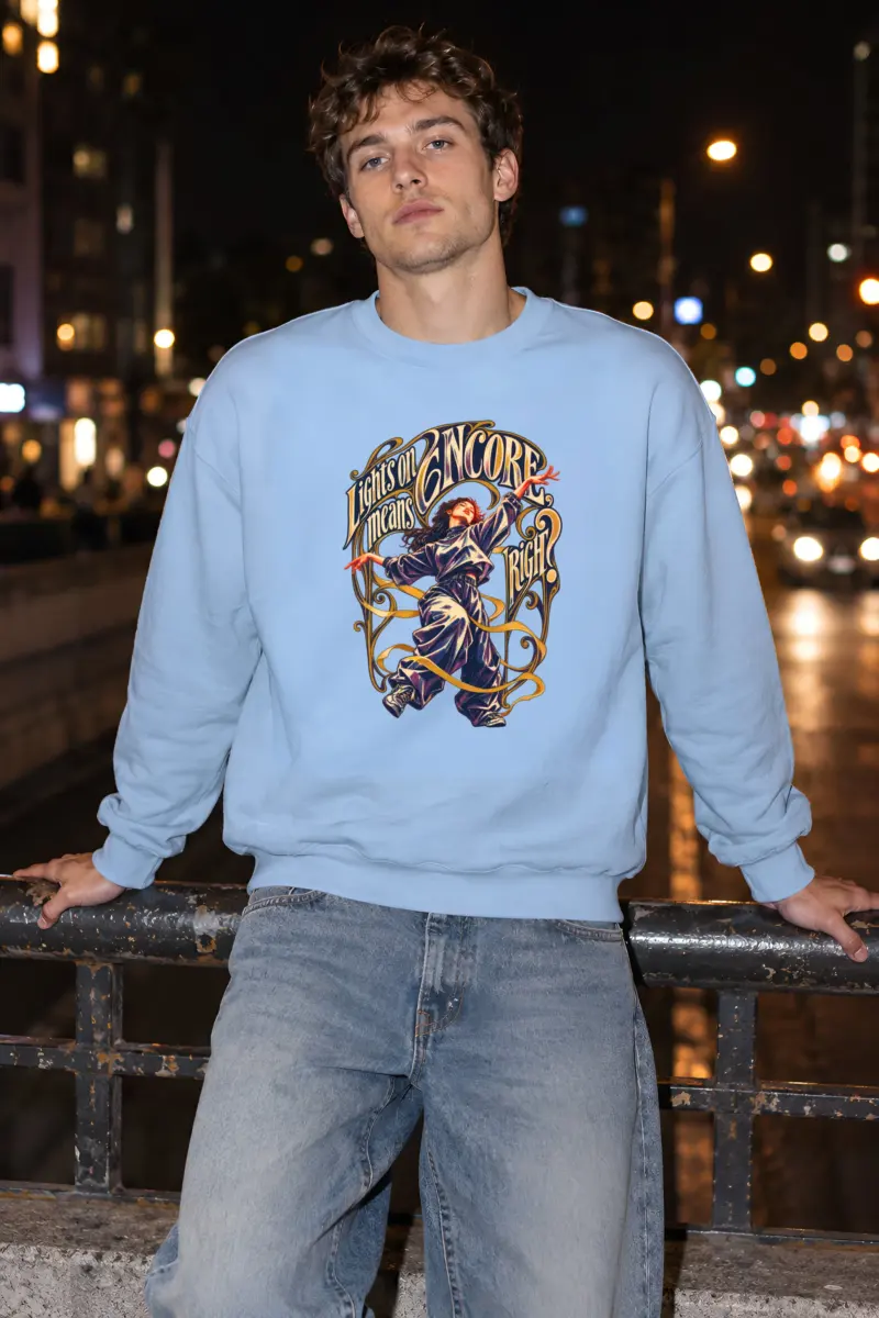 “Gold Ribbon Dancer” Unisex Crewneck Sweatshirt