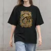 "Gold Scrollwork Tortoise" Unisex Oversized Heavyweight Crewneck T-Shirt