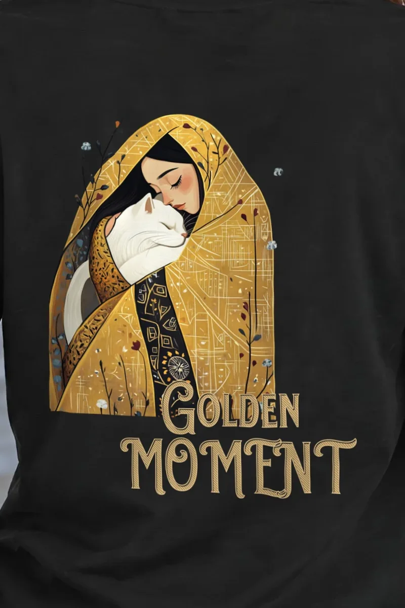 "Golden Moment" Heavyweight Unisex Crewneck T-shirt