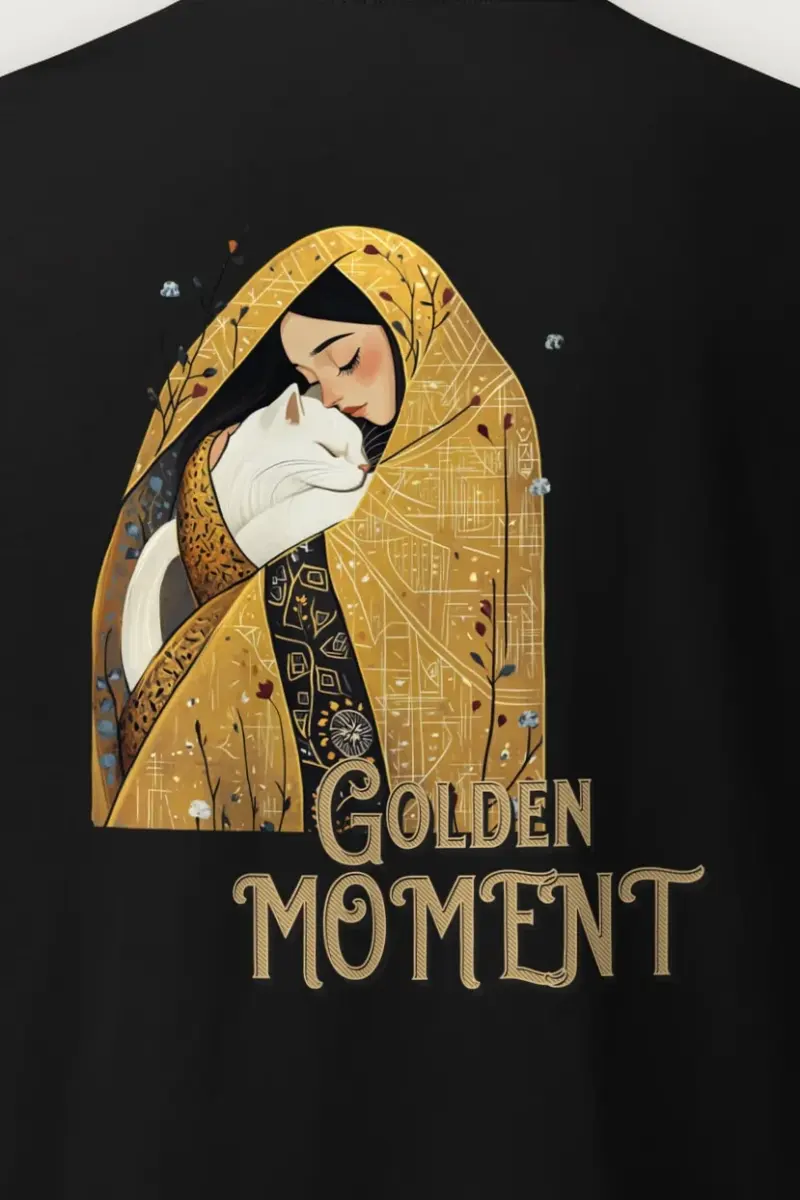 "Golden Moment" Heavyweight Unisex Crewneck T-shirt