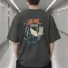 "Golmok Alley Quiet Way Home" Men's Oversized Heavyweight Crewneck T-Shirt