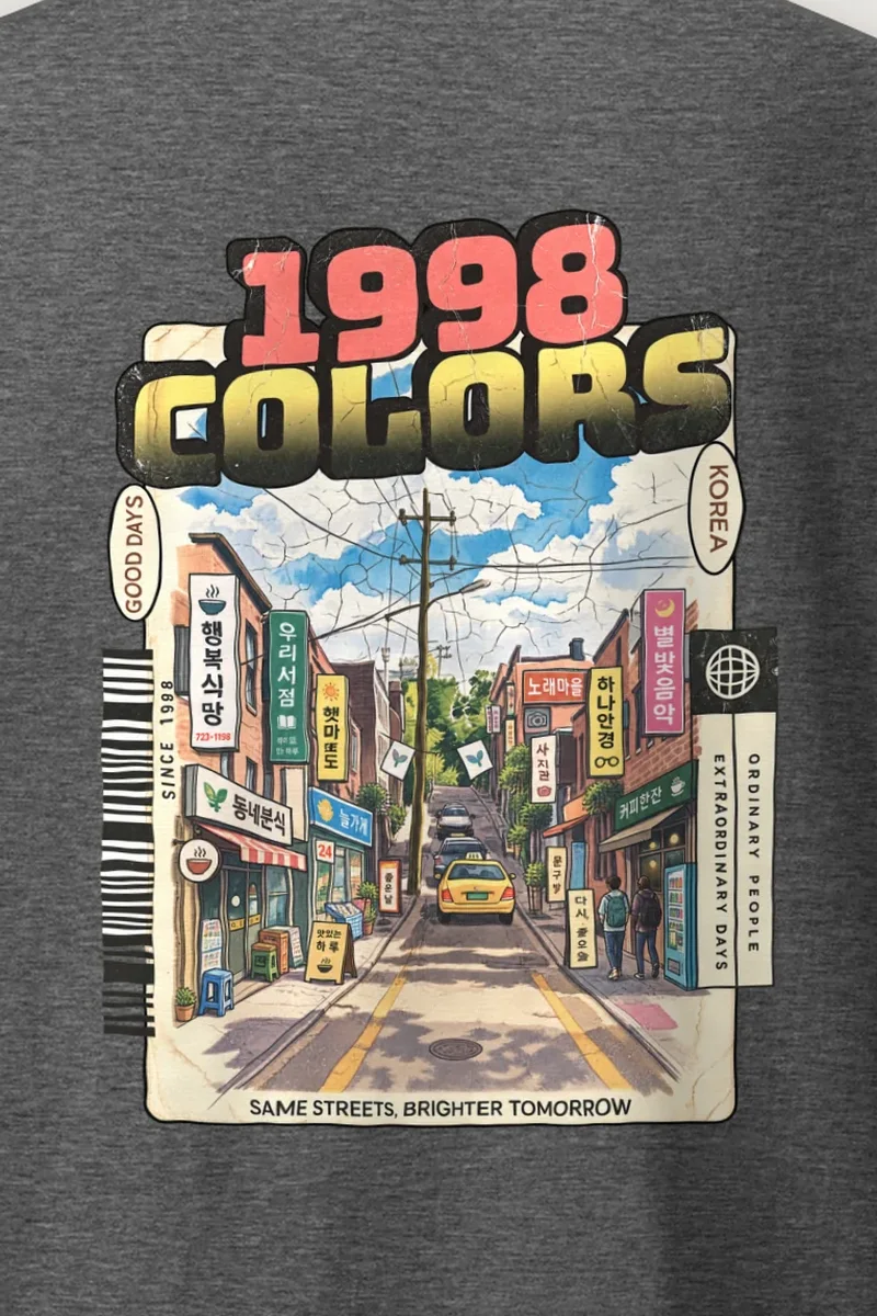 "Good Days Korea" Heavyweight Unisex Crewneck T-shirt
