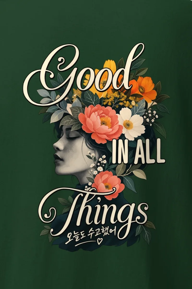 "Good In All Things" Heavyweight Unisex Crewneck T-shirt