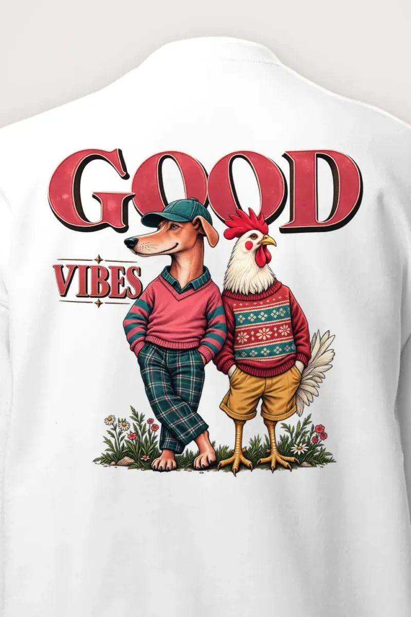 "Good Vibes" Heavy Blend Unisex Crewneck Sweatshirt