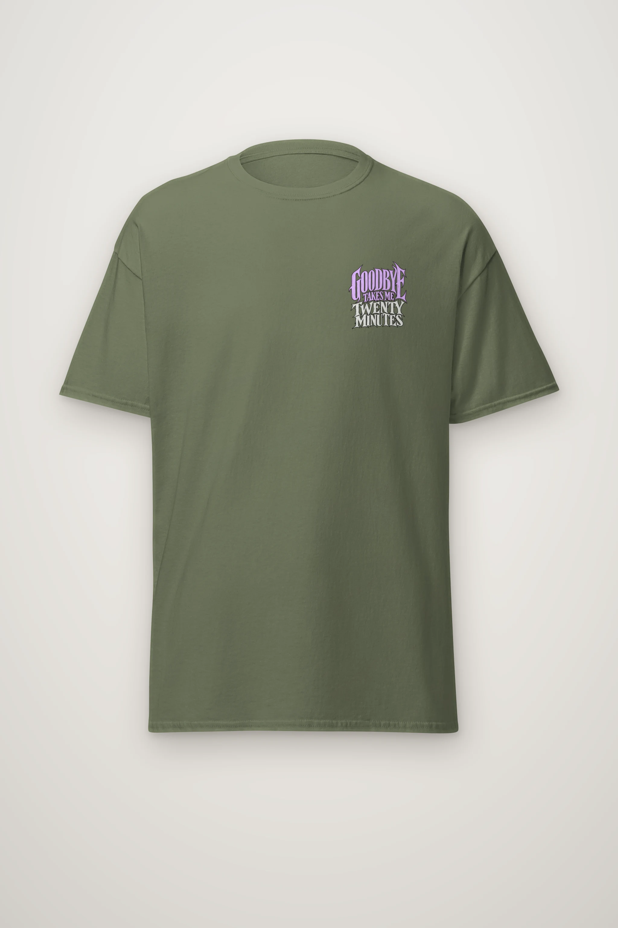 "Goodbye Takes Me Twenty Minutes" Heavyweight Unisex Crewneck T-shirt