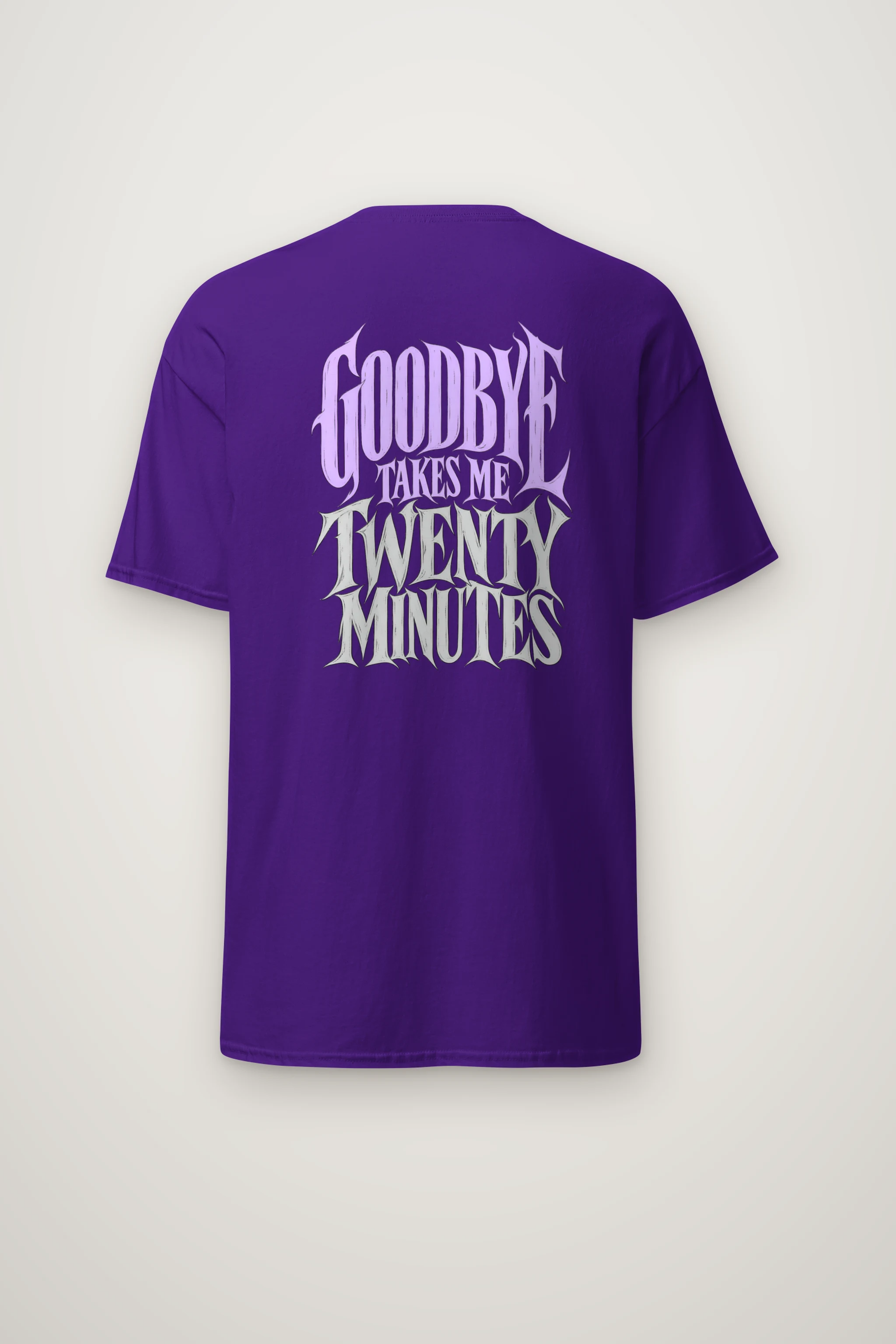 "Goodbye Takes Me Twenty Minutes" Heavyweight Unisex Crewneck T-shirt