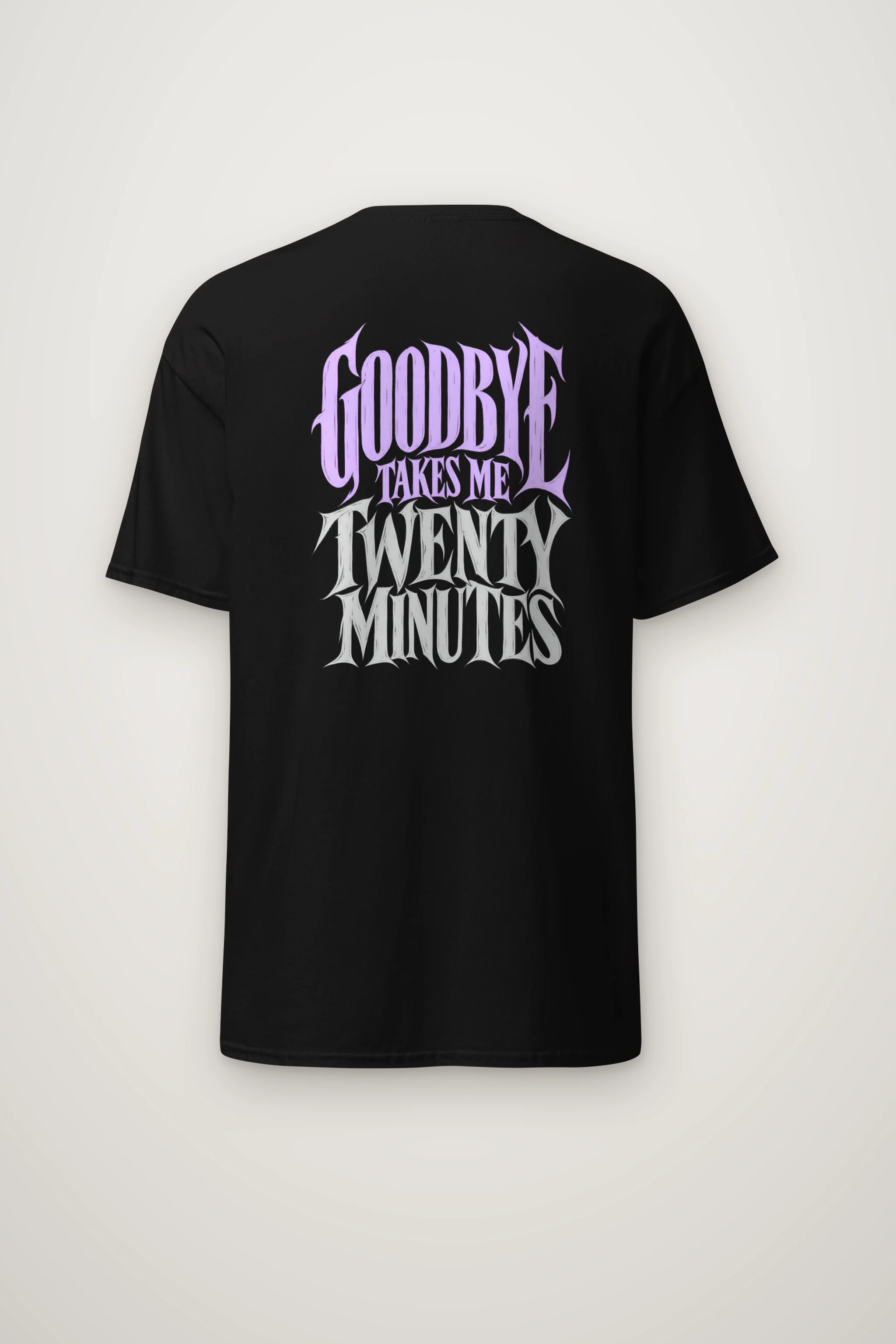 "Goodbye Takes Me Twenty Minutes" Heavyweight Unisex Crewneck T-shirt
