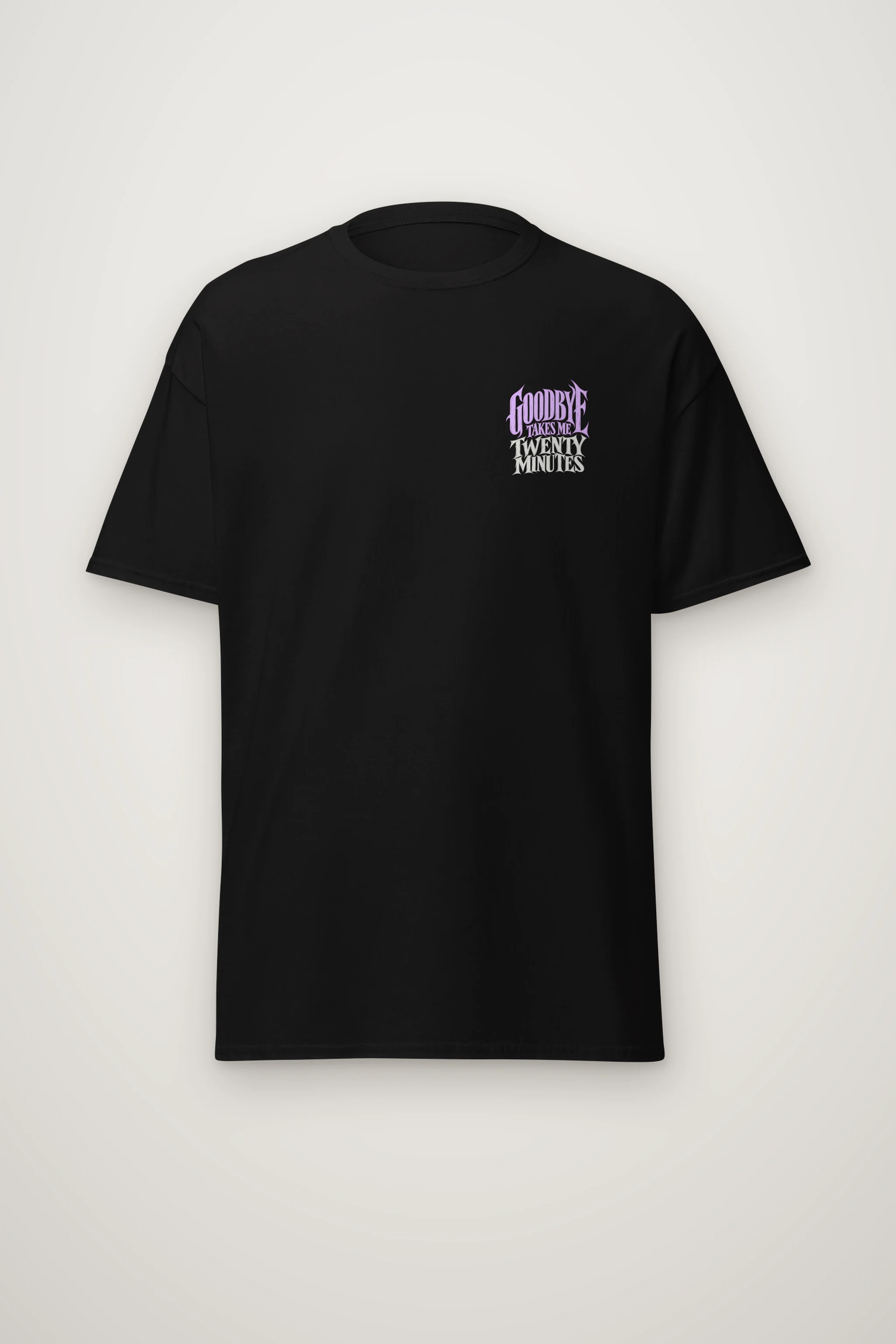 "Goodbye Takes Me Twenty Minutes" Heavyweight Unisex Crewneck T-shirt