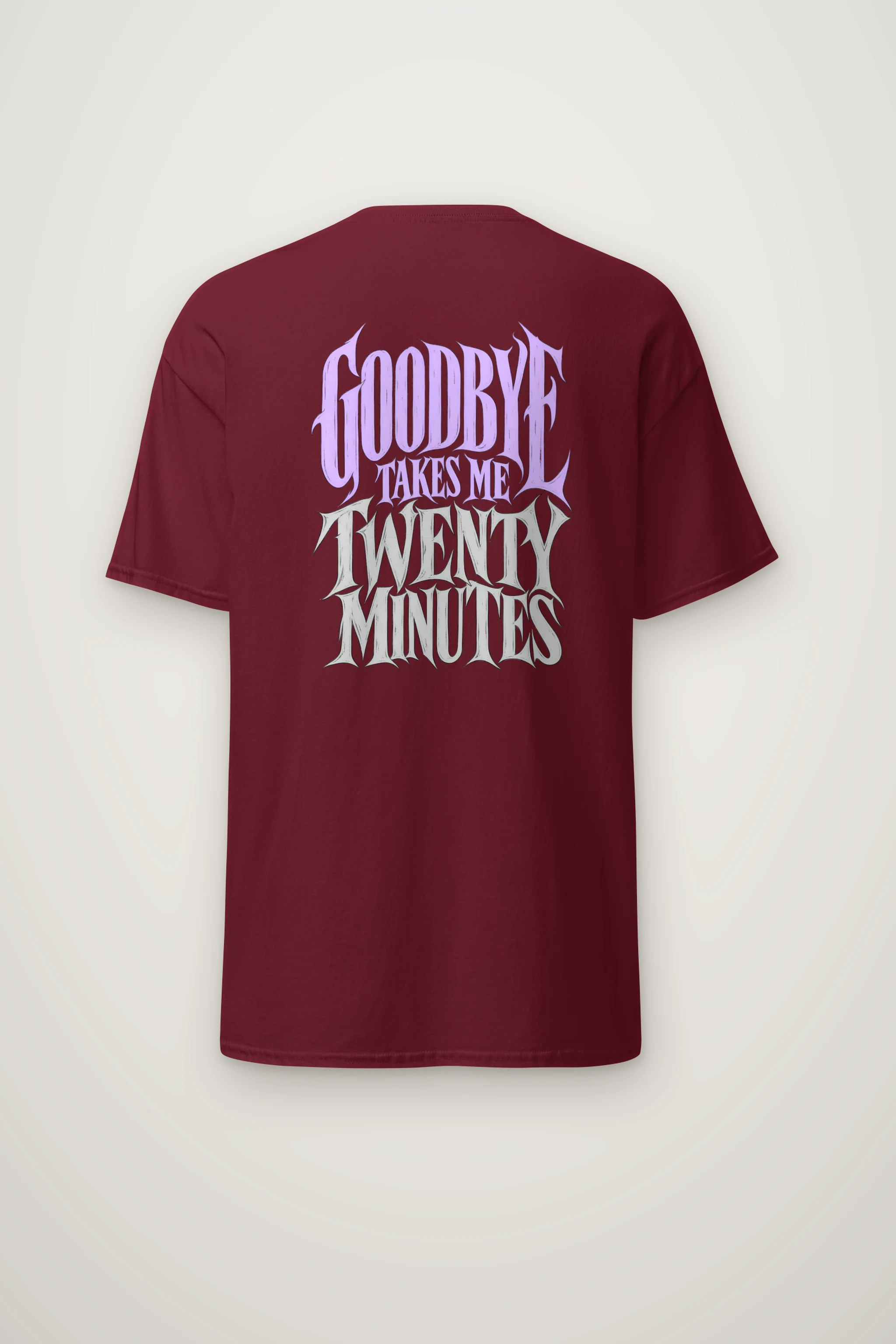 "Goodbye Takes Me Twenty Minutes" Heavyweight Unisex Crewneck T-shirt